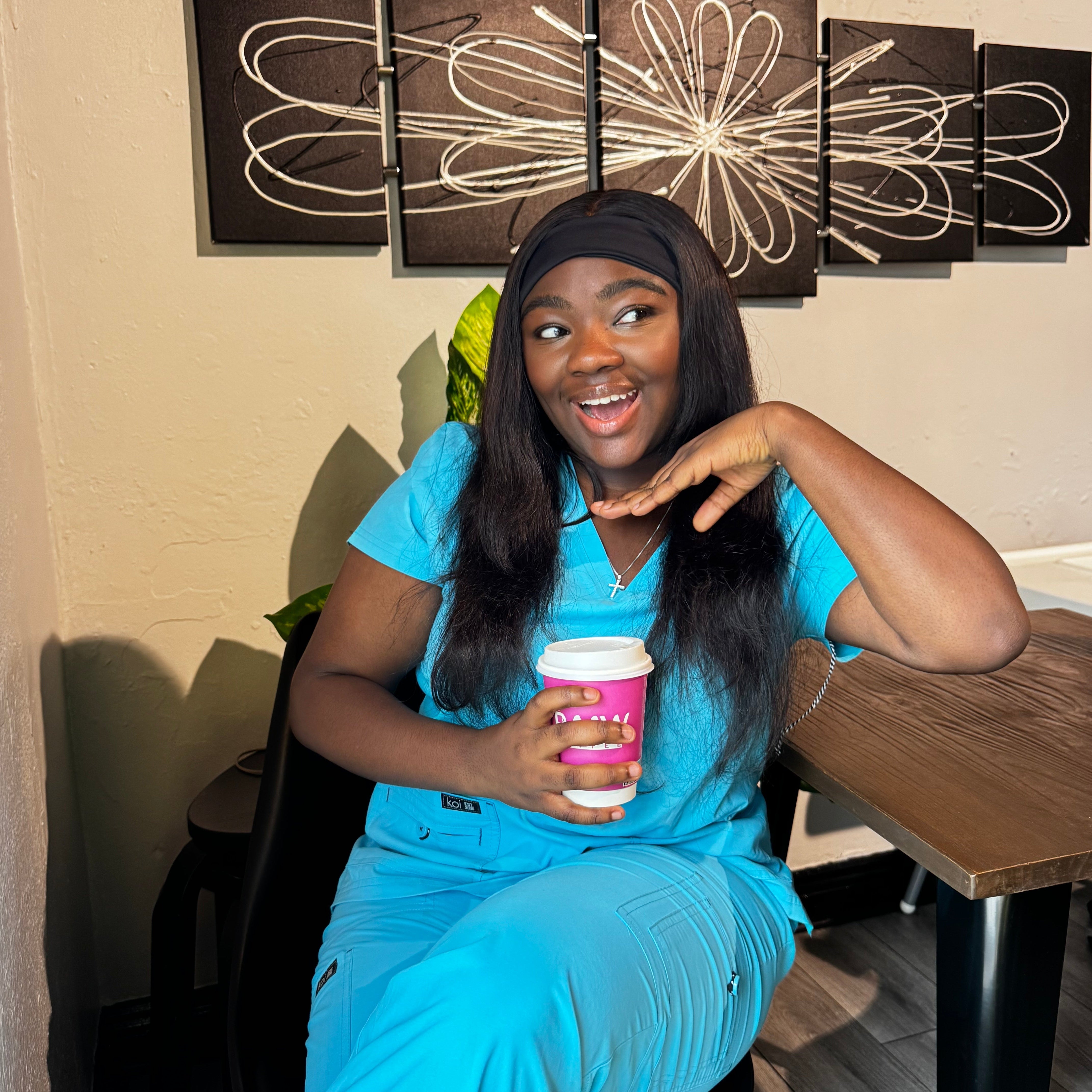 Sarah Johnson, newly registered midwife, sharing her journey into midwifery