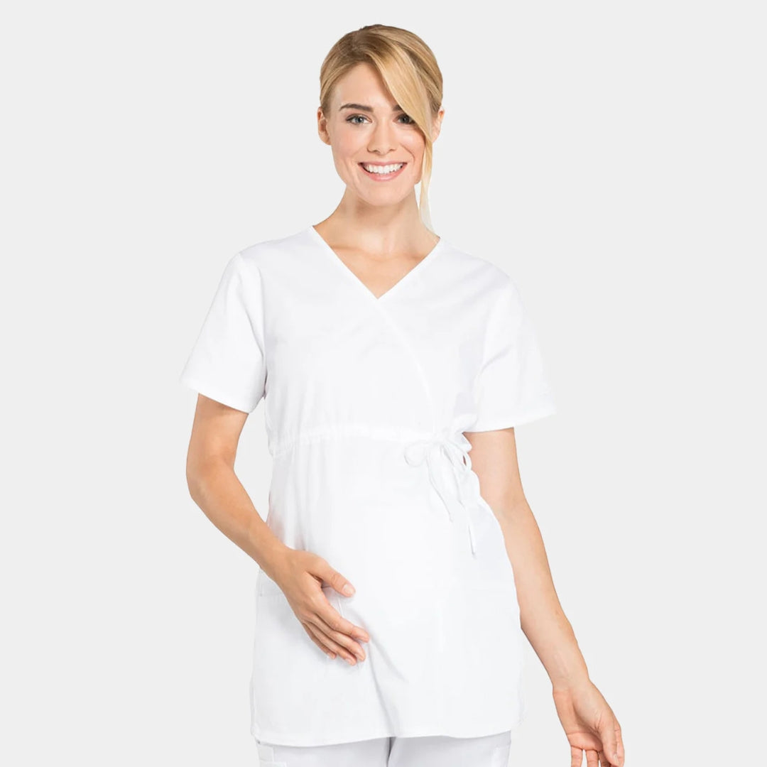Cherokee maternity scrub top