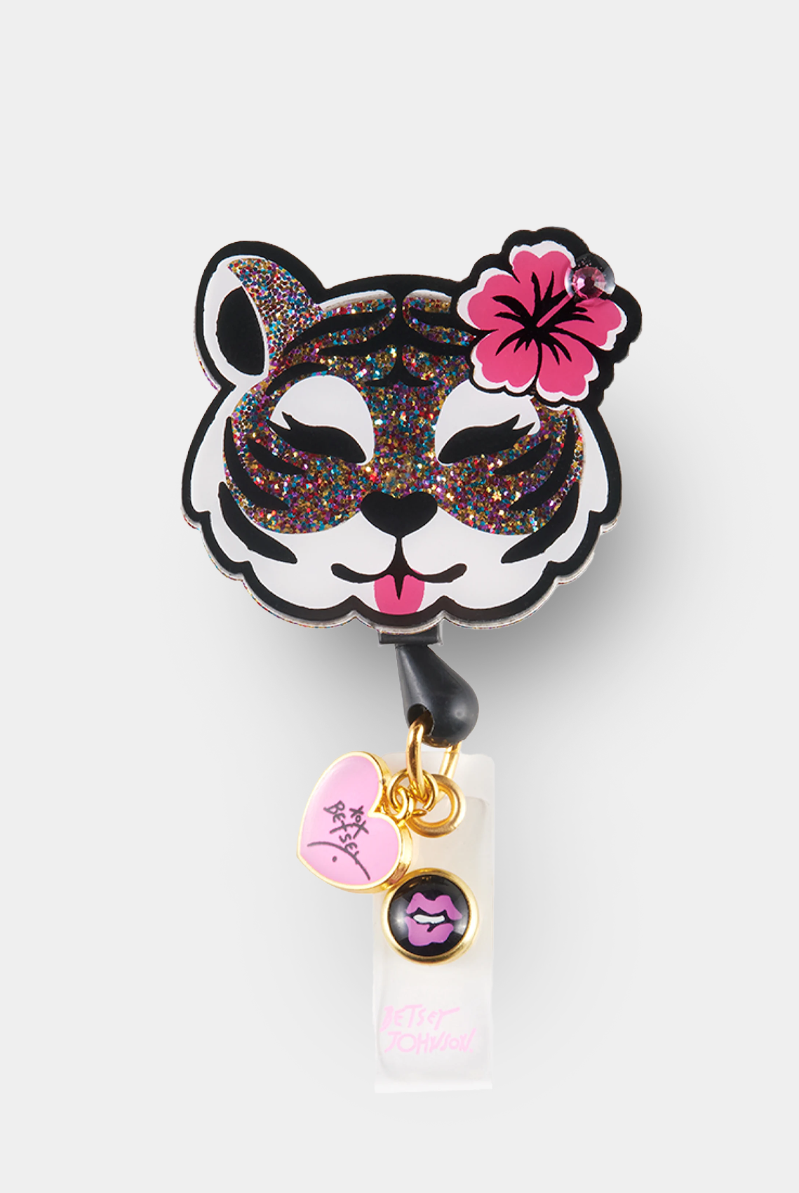 Betsey Johnson Retractable Badge Betsey Tiger