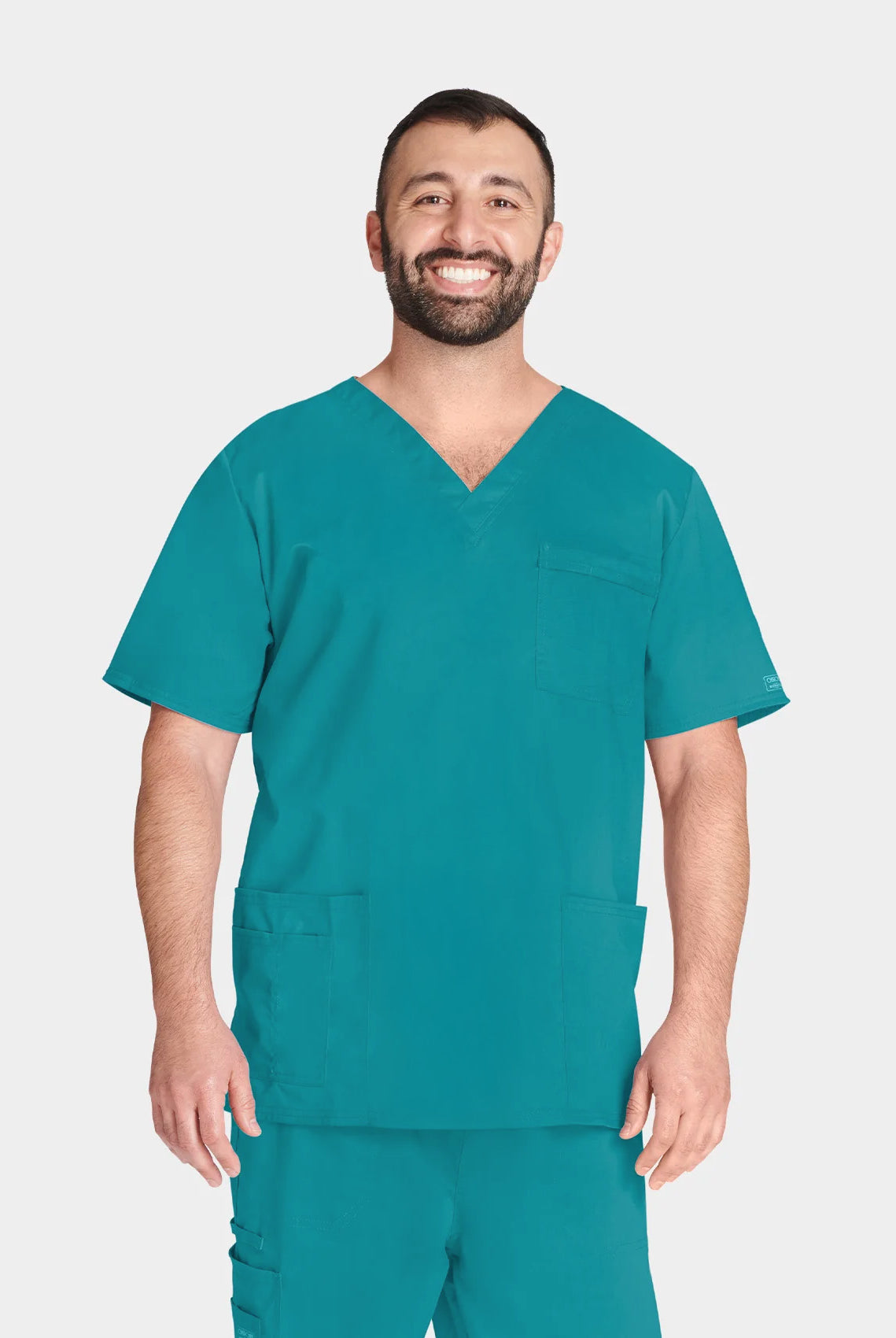 Cherokee Core Stretch Unisex V-Neck Scrub Top WWE4725 Teal
