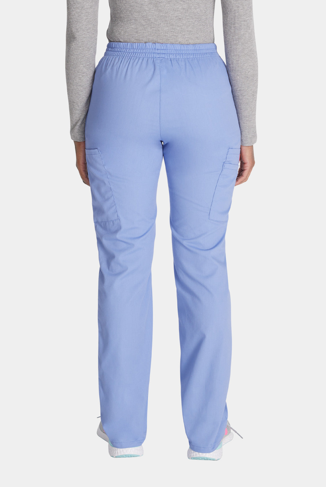 Dickies EDS Signature Ladies Natural Rise Tapered Leg Pull-on Scrub Trousers 86106-Ceil-Back