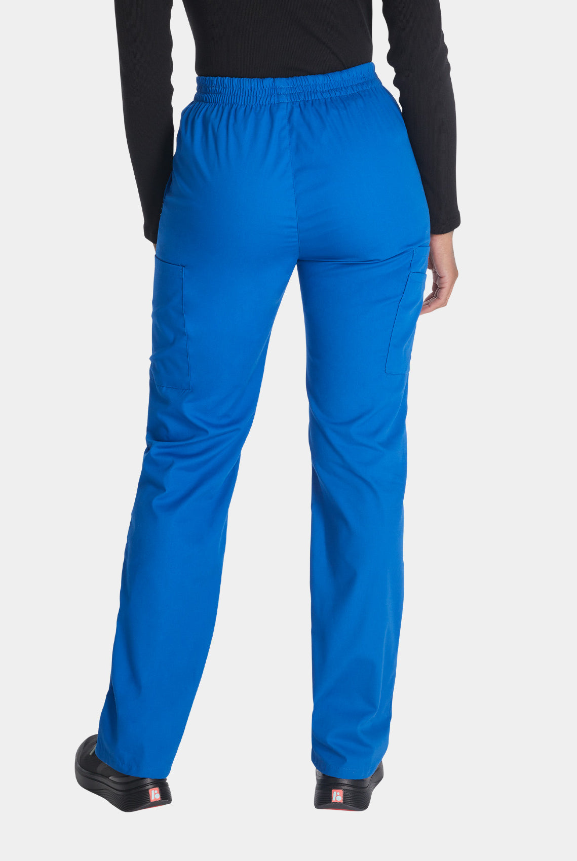Dickies EDS Signature Ladies Natural Rise Tapered Leg Pull-on Scrub Trousers 86106-Royal-Back