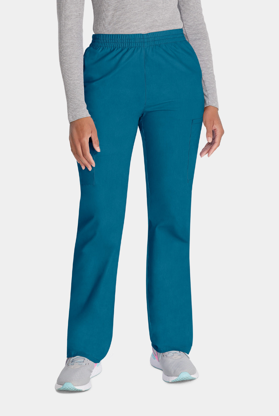 Dickies EDS Signature Ladies Natural Rise Tapered Leg Pull-on Scrub Trousers 86106-Caribbean