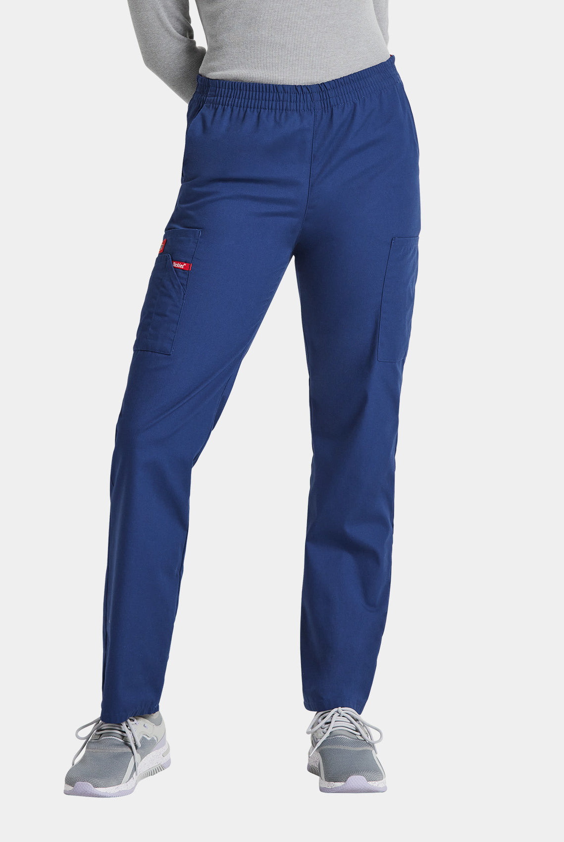 Dickies EDS Signature Ladies Natural Rise Tapered Leg Pull-on Scrub Trousers 86106-Navy