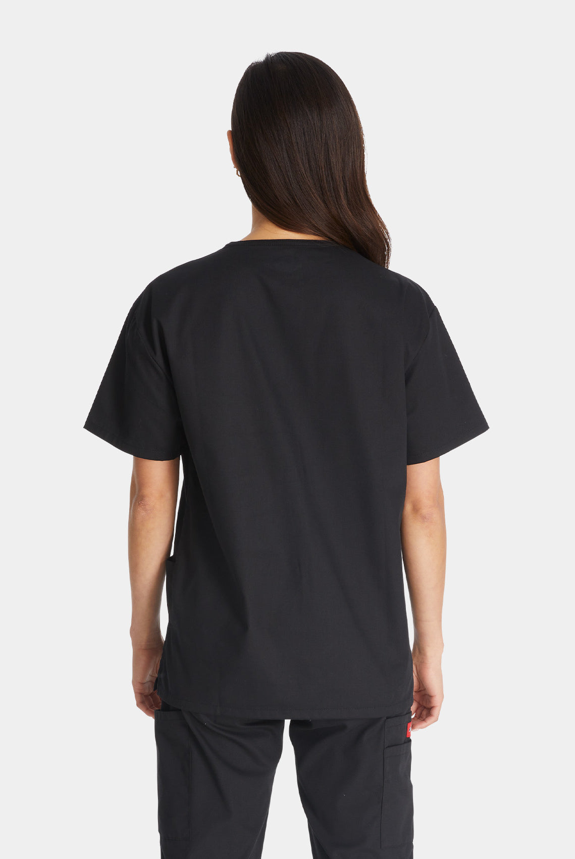 Dickies EDS Signature V-Neck Scrub Top DKE86706-Black-Back