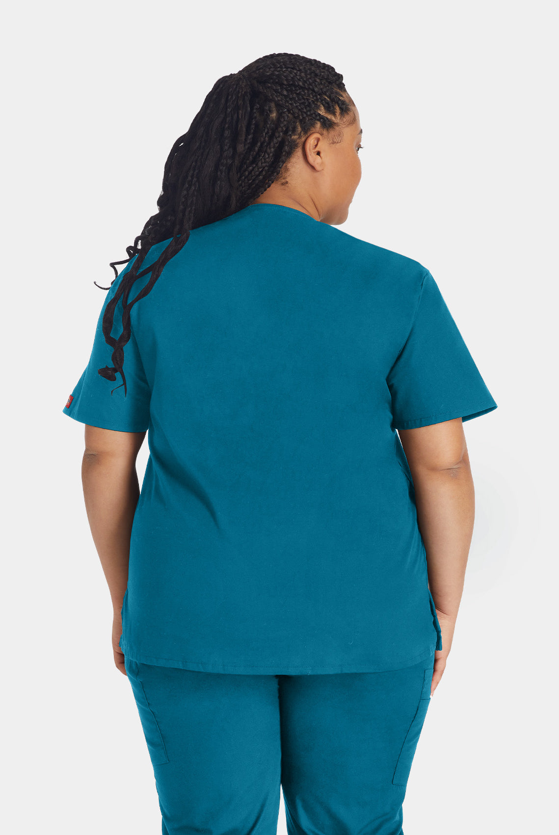 Dickies EDS Signature V-Neck Scrub Top DKE86706-Caribbean-Back