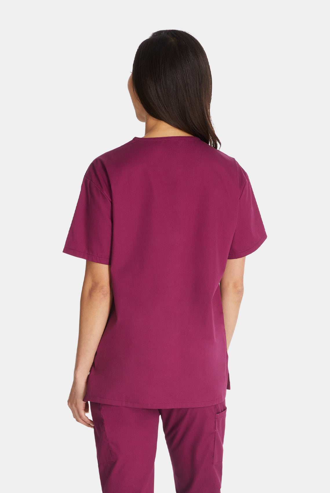 Dickies EDS Signature V-Neck Scrub Top DKE86706-Wine-Back
