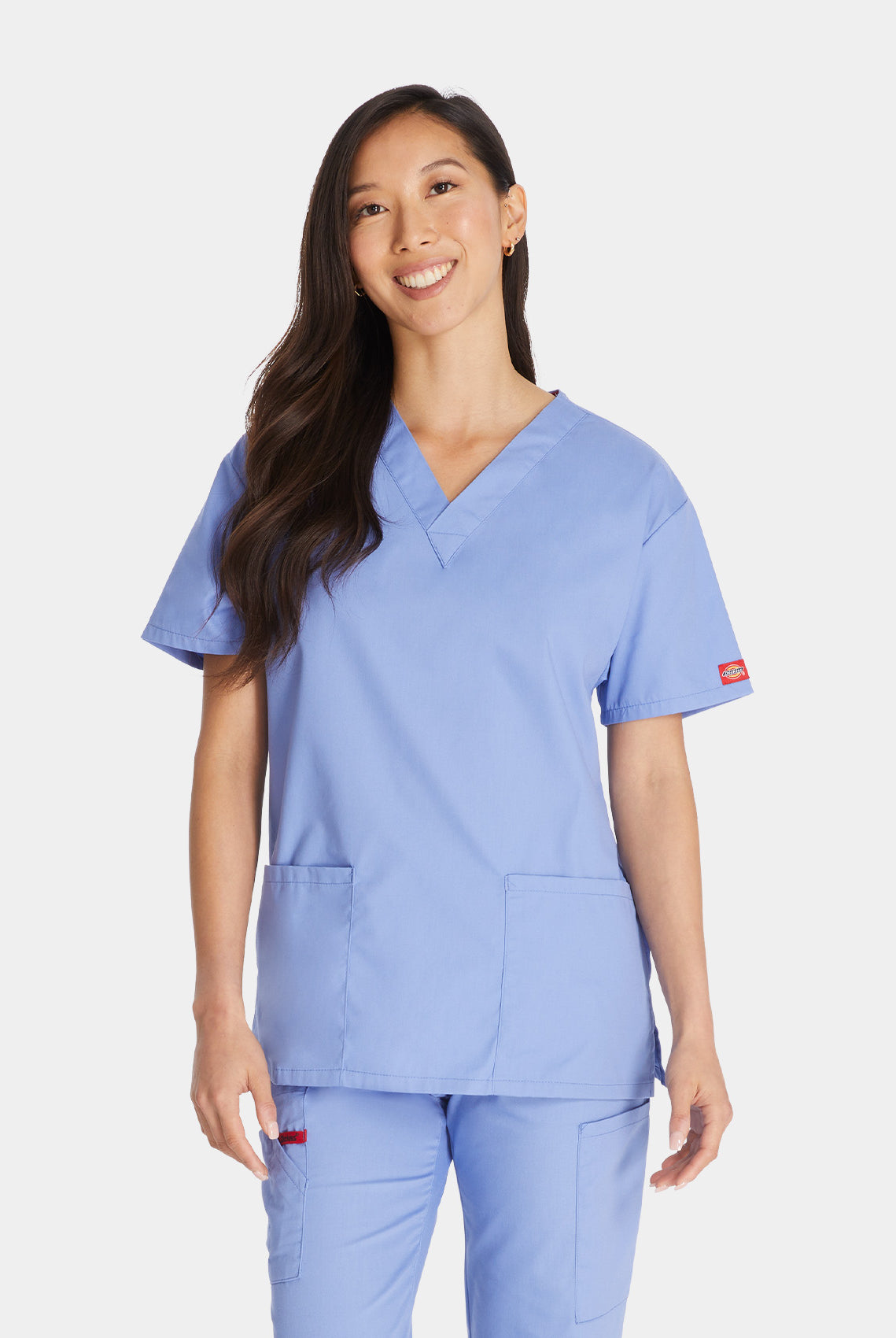 Dickies EDS Signature V-Neck Scrub Top DKE86706-Ceil