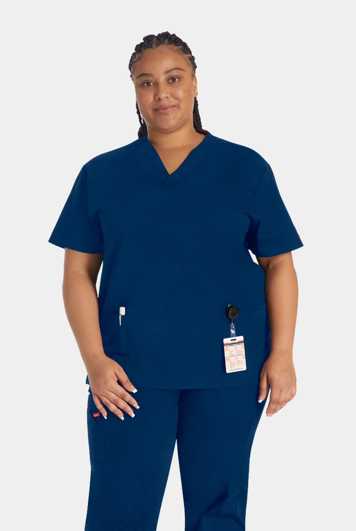 Dickies EDS Signature V-Neck Scrub Top DKE86706-Navy