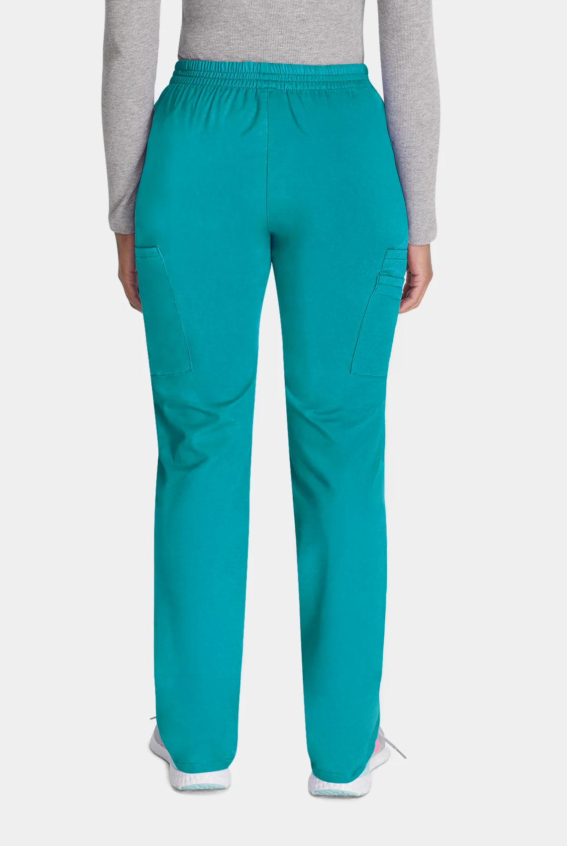 Dickies EDS Signature Ladies Natural Rise Tapered Leg Pull-On Scrub Trousers DKE86106 Teal