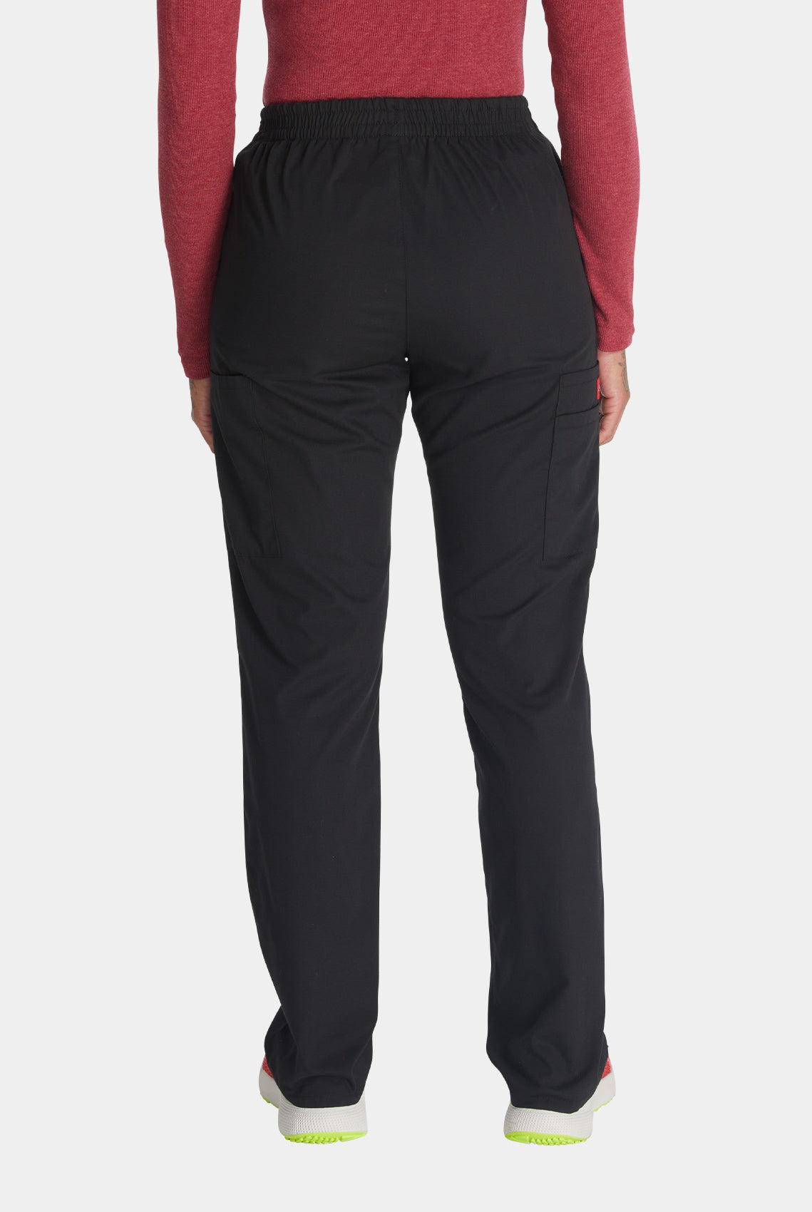 Dickies EDS Signature Ladies Natural Rise Tapered Leg Pull-on Scrub Trousers 86106-Black-Back