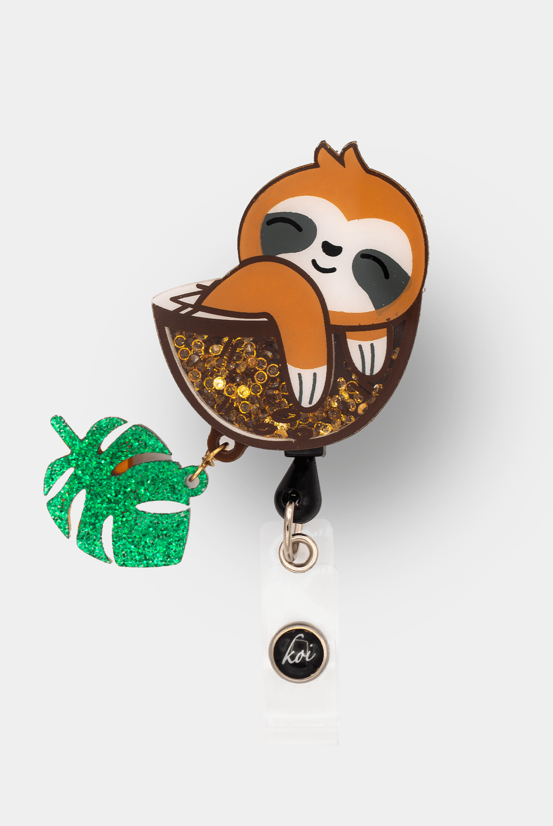 Koi Retractable Shaker Badge Reel Badges Sloth