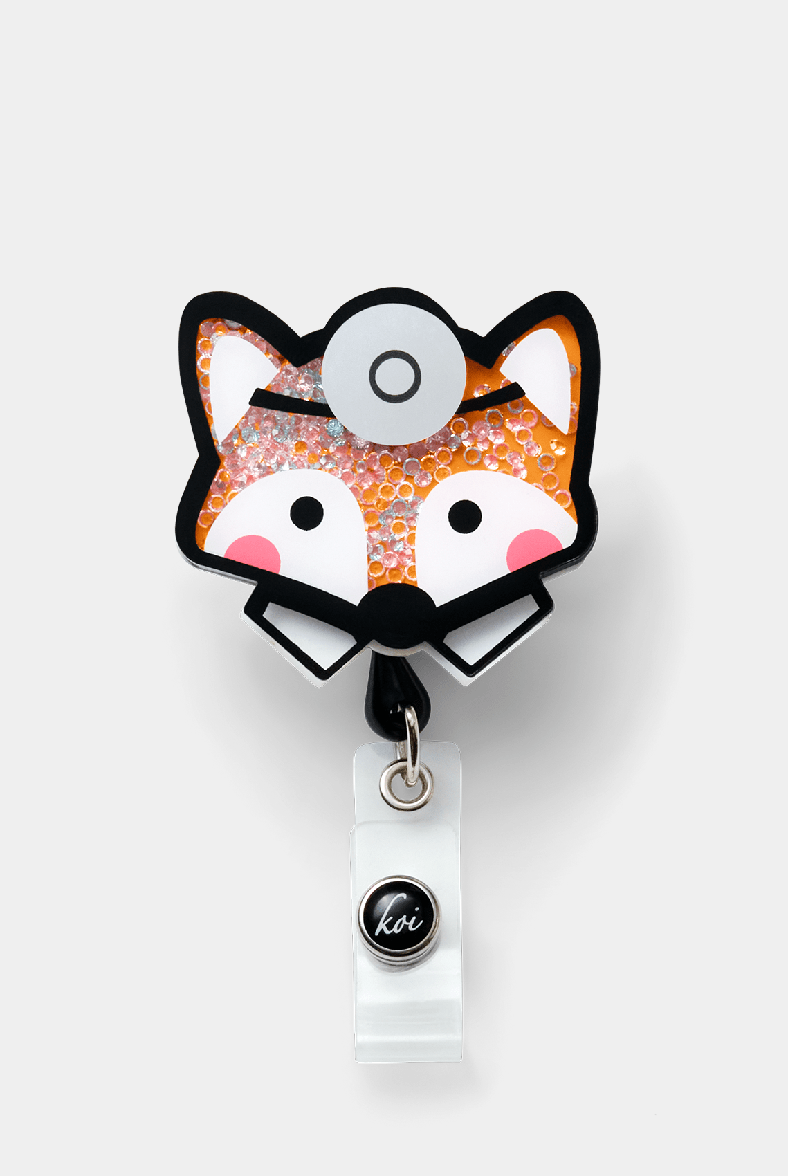 Koi Retractable badge reel fox