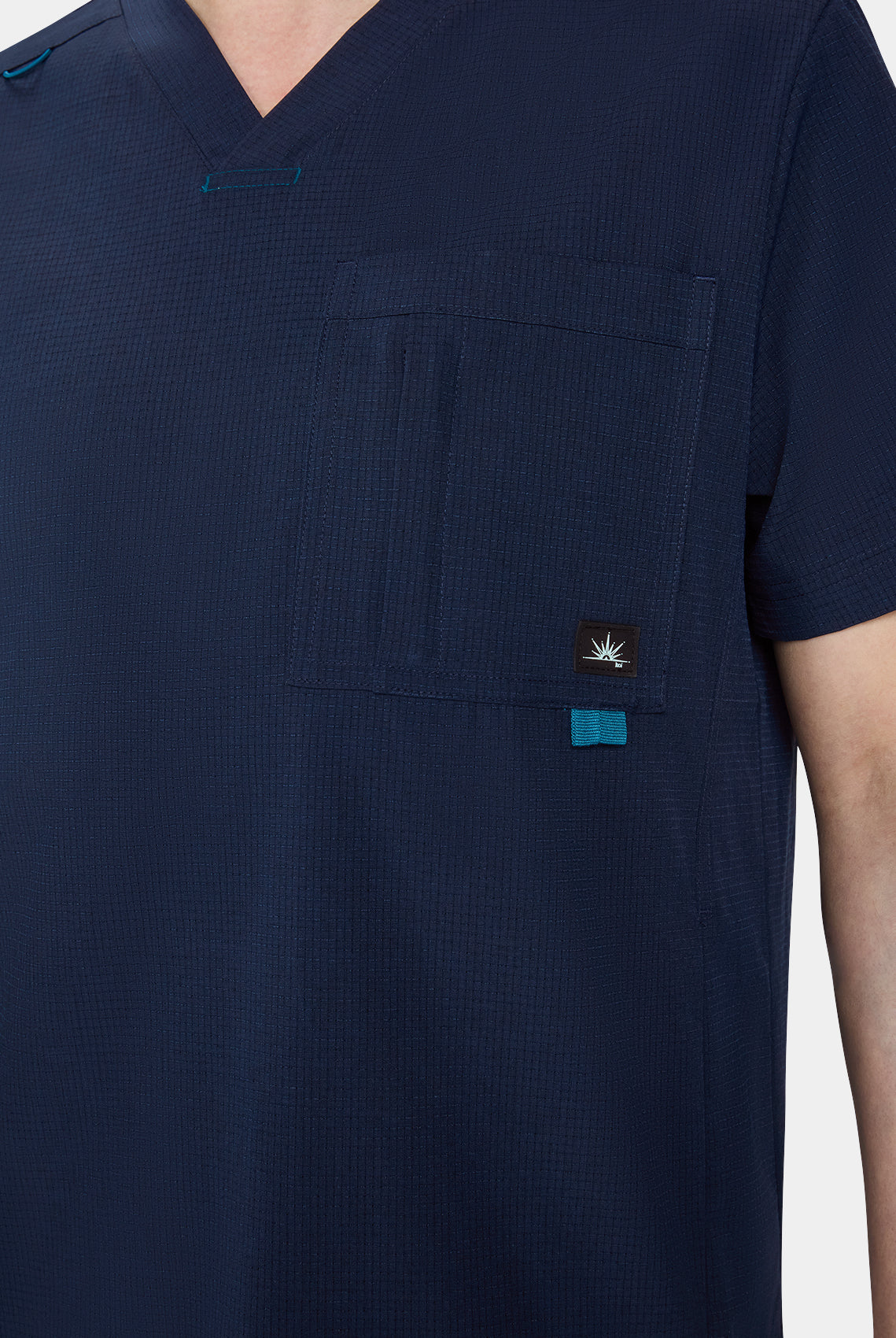 Men's Koi Solis Caldwell scrub top navy