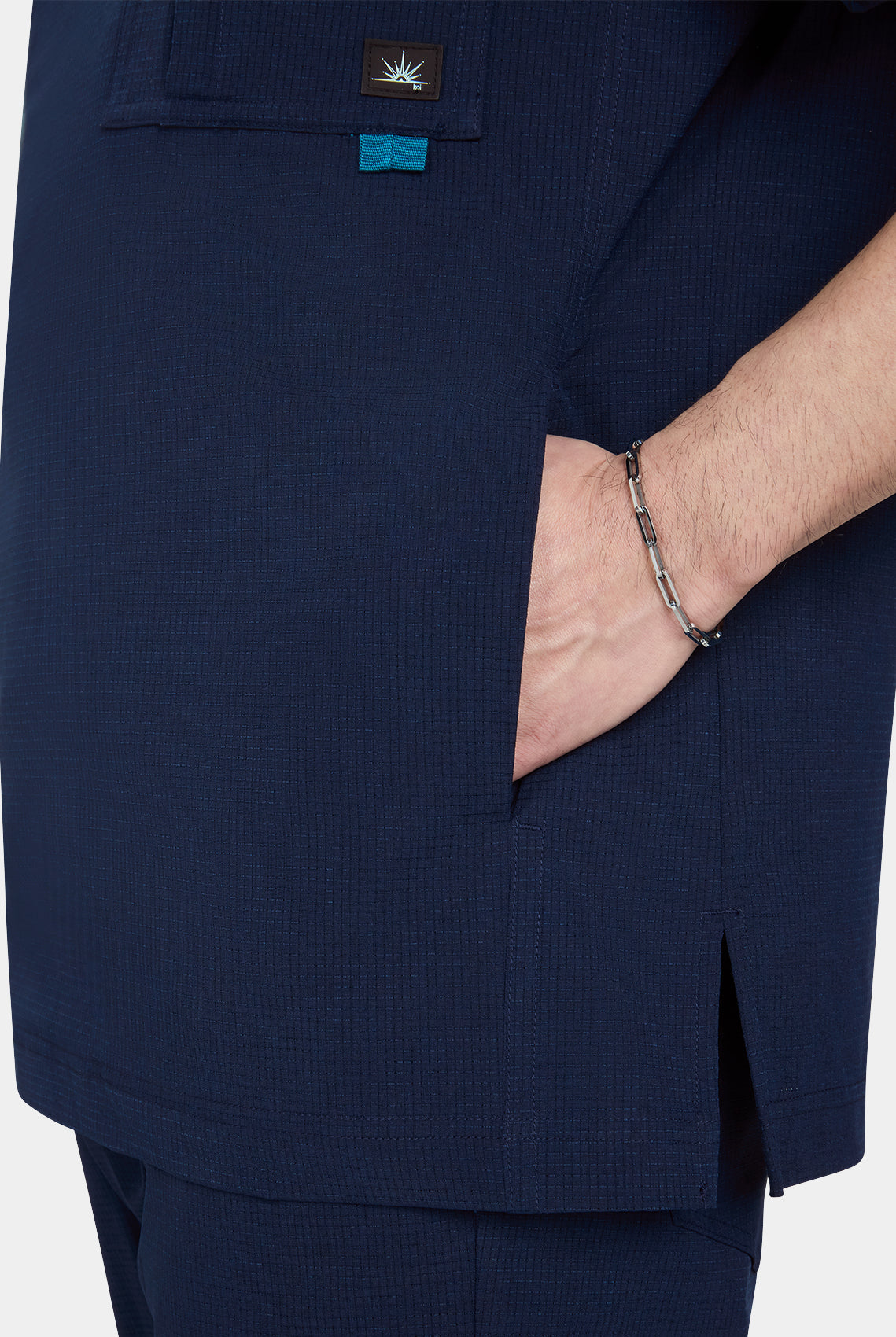 Men's Koi Solis Caldwell scrub top navy