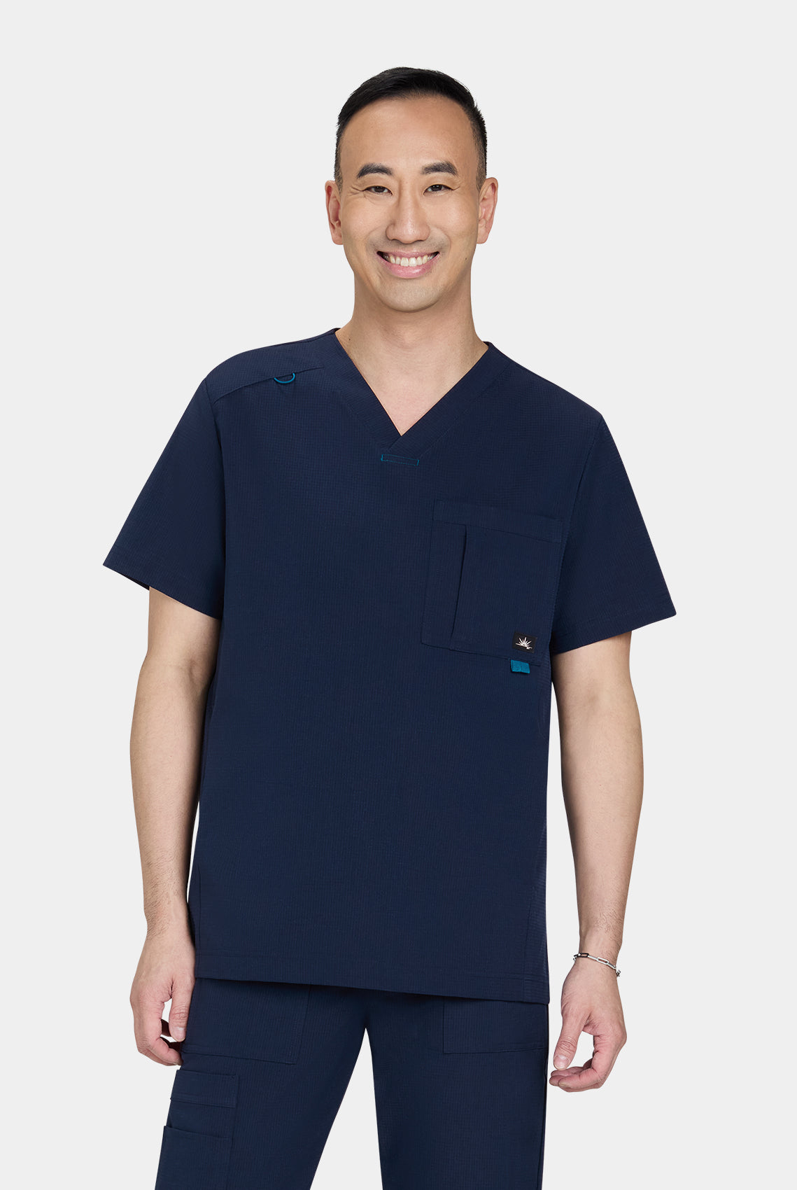 Men's Koi Solis Caldwell scrub top navy