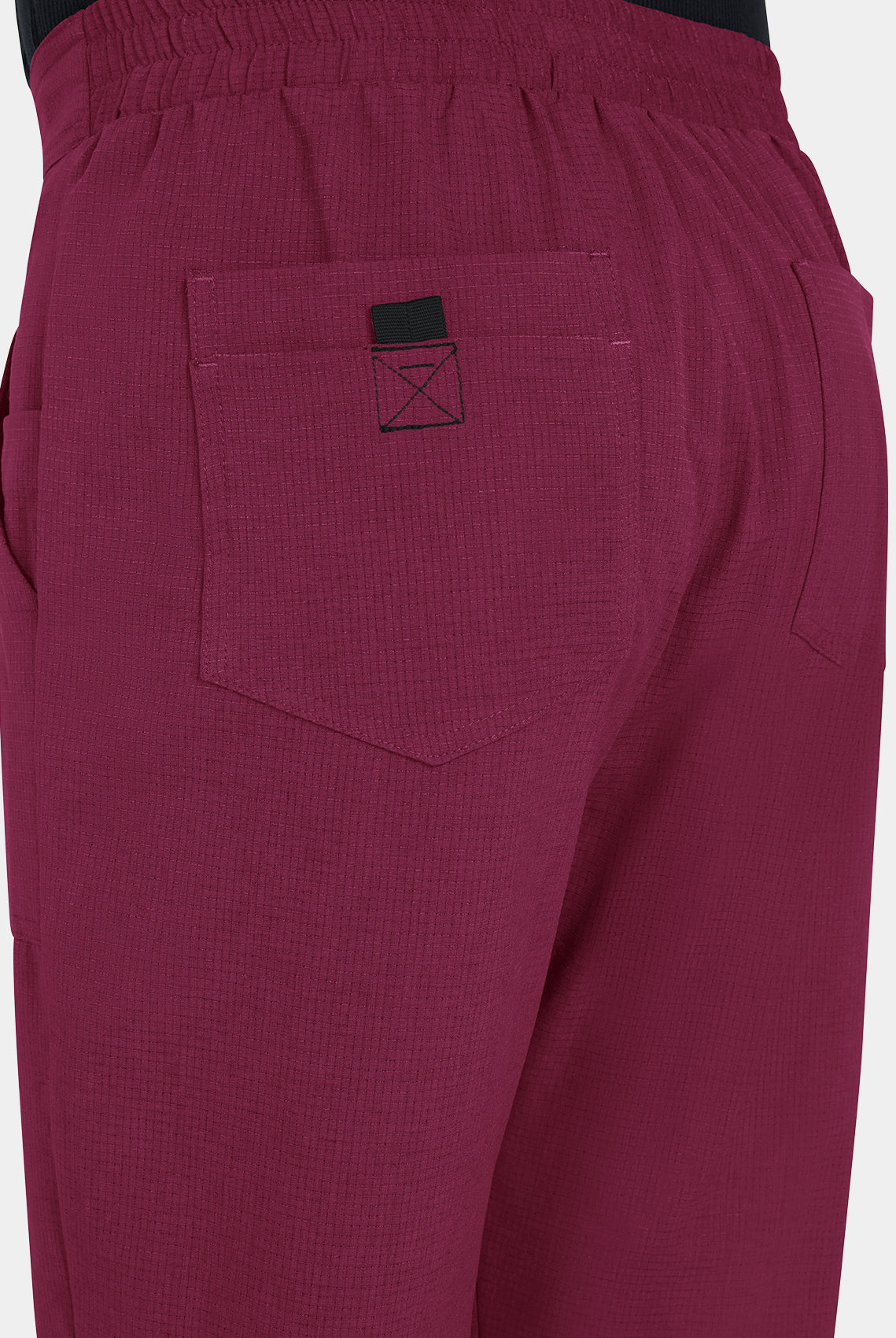 Koi Solis Ondra Scrub Trousers Wine Back Pocket