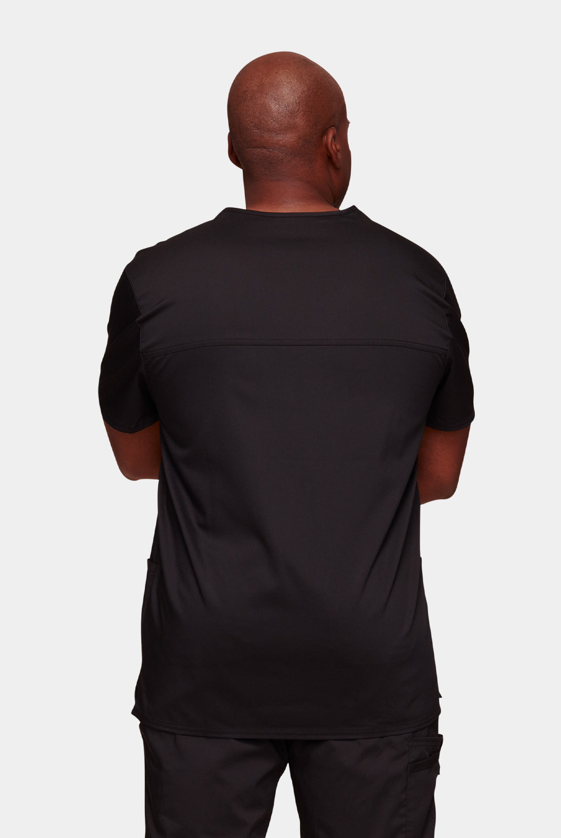 Cherokee WW Revolution Men's V-Neck Scrub Top WWE670-Black-Back