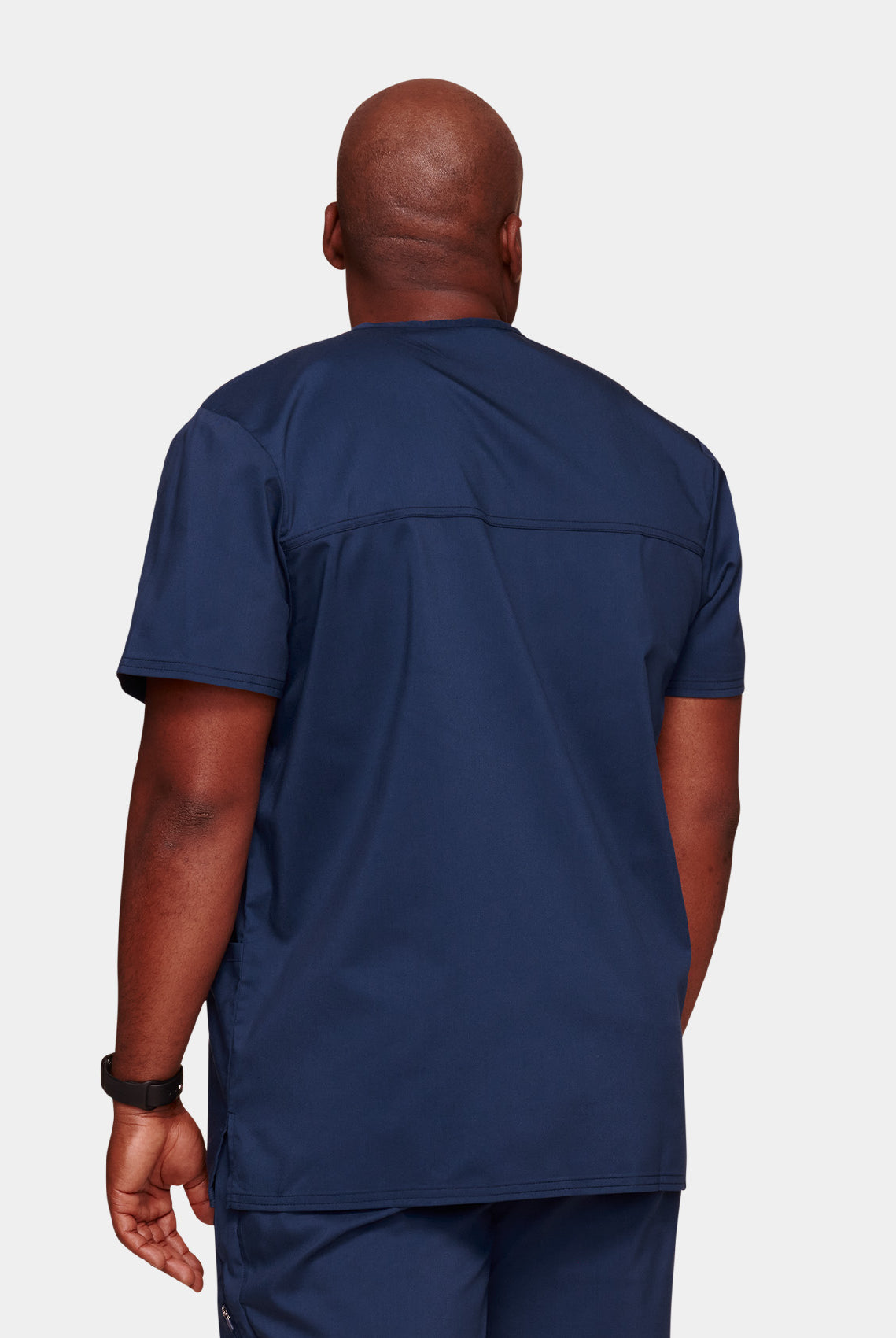 Cherokee WW Revolution Men's V-Neck Scrub Top WWE670-Navy-Black