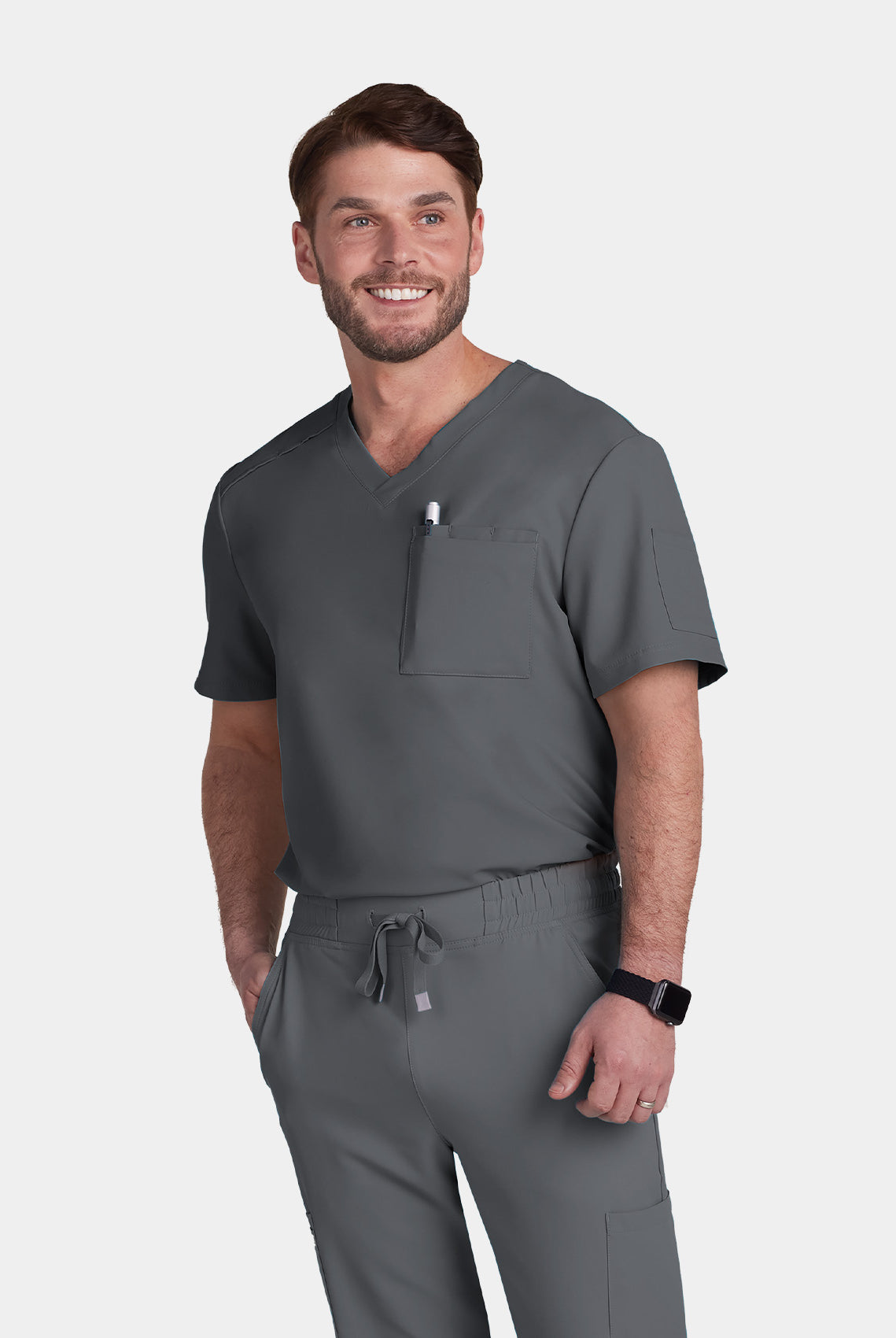 Koi Cureology Arthro Scrub Top - Pewter