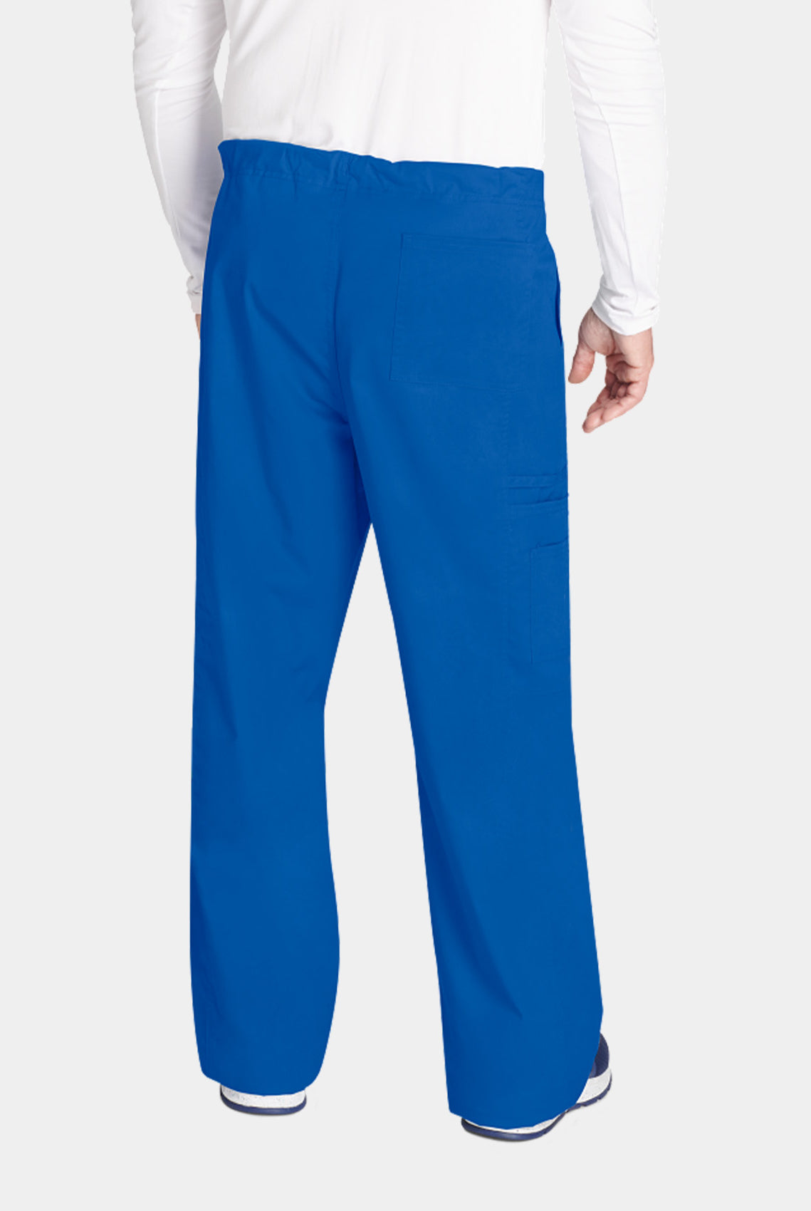 Cherokee Core Stretch Unisex Drawstring Cargo Scrub Trousers WWE4043-Royal-Back