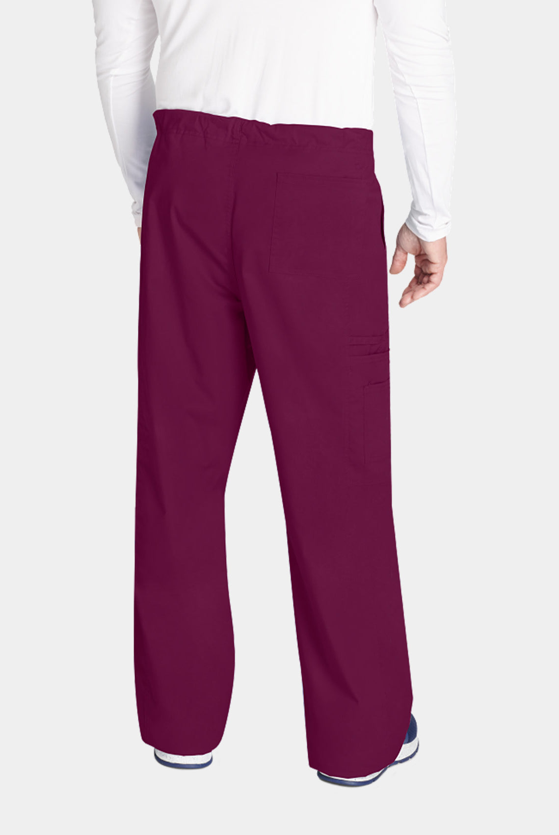 Cherokee Core Stretch Unisex Drawstring Cargo Scrub Trousers WWE4043-Wine-Back