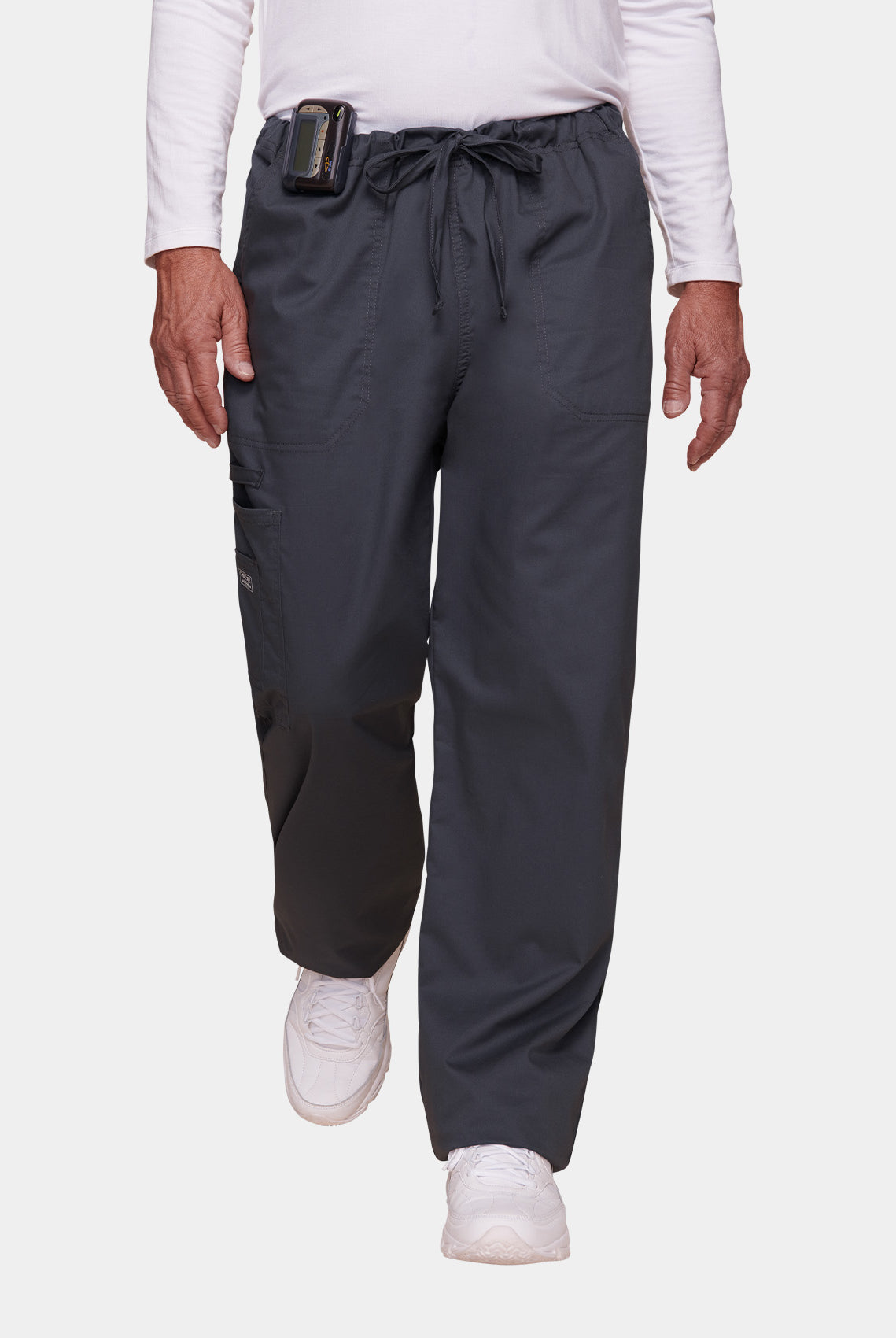 Cherokee Core Stretch Unisex Drawstring Cargo Scrub Trousers WWE4043-Pewter