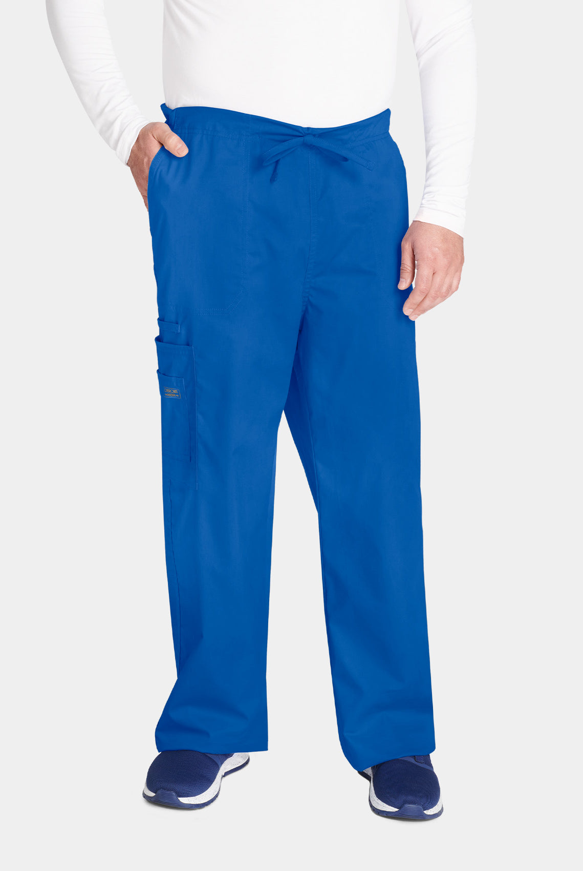 Cherokee Core Stretch Unisex Drawstring Cargo Scrub Trousers WWE4043-Royal