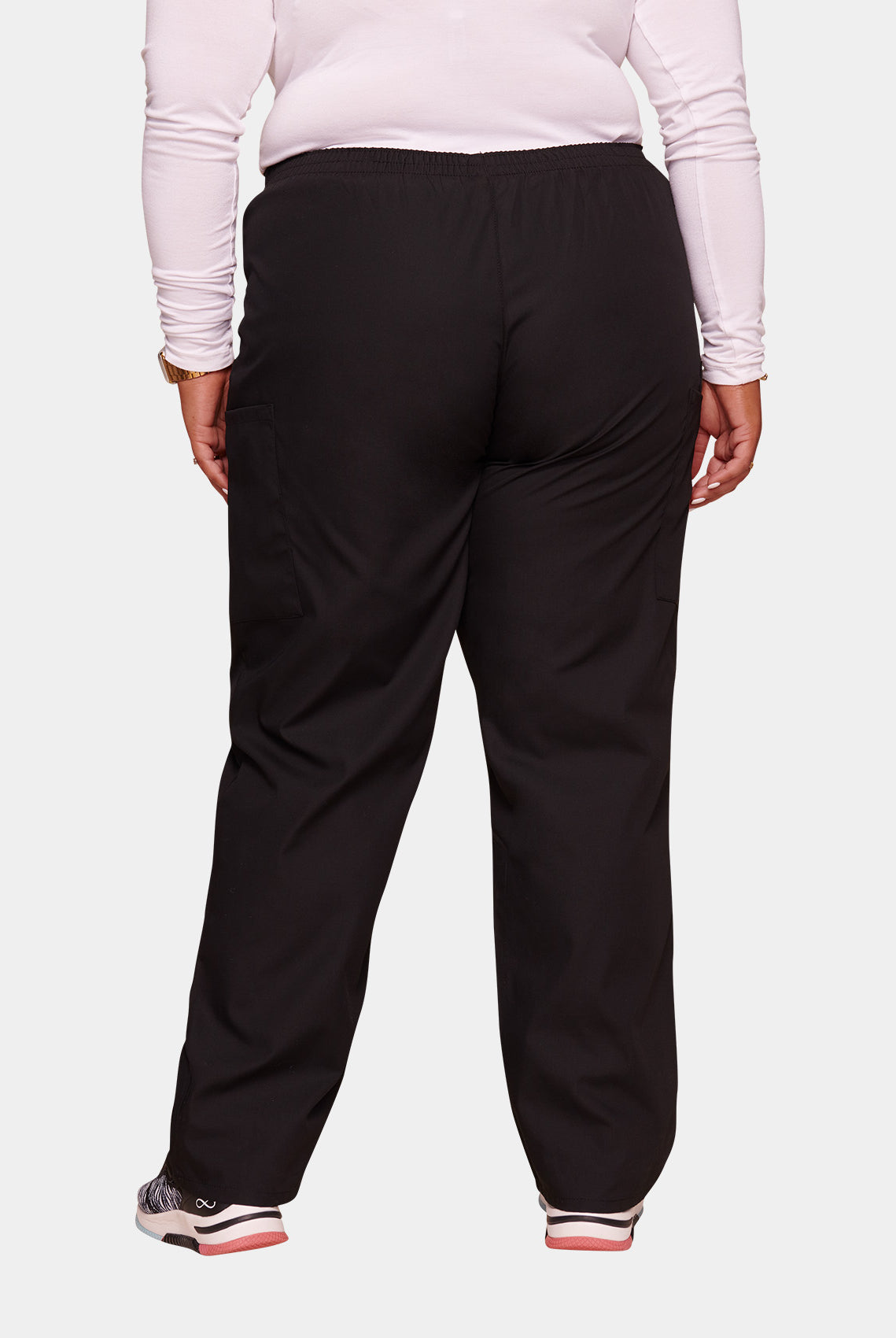 Cherokee Unisex Elasticated Scrub Trousers-Black-Back