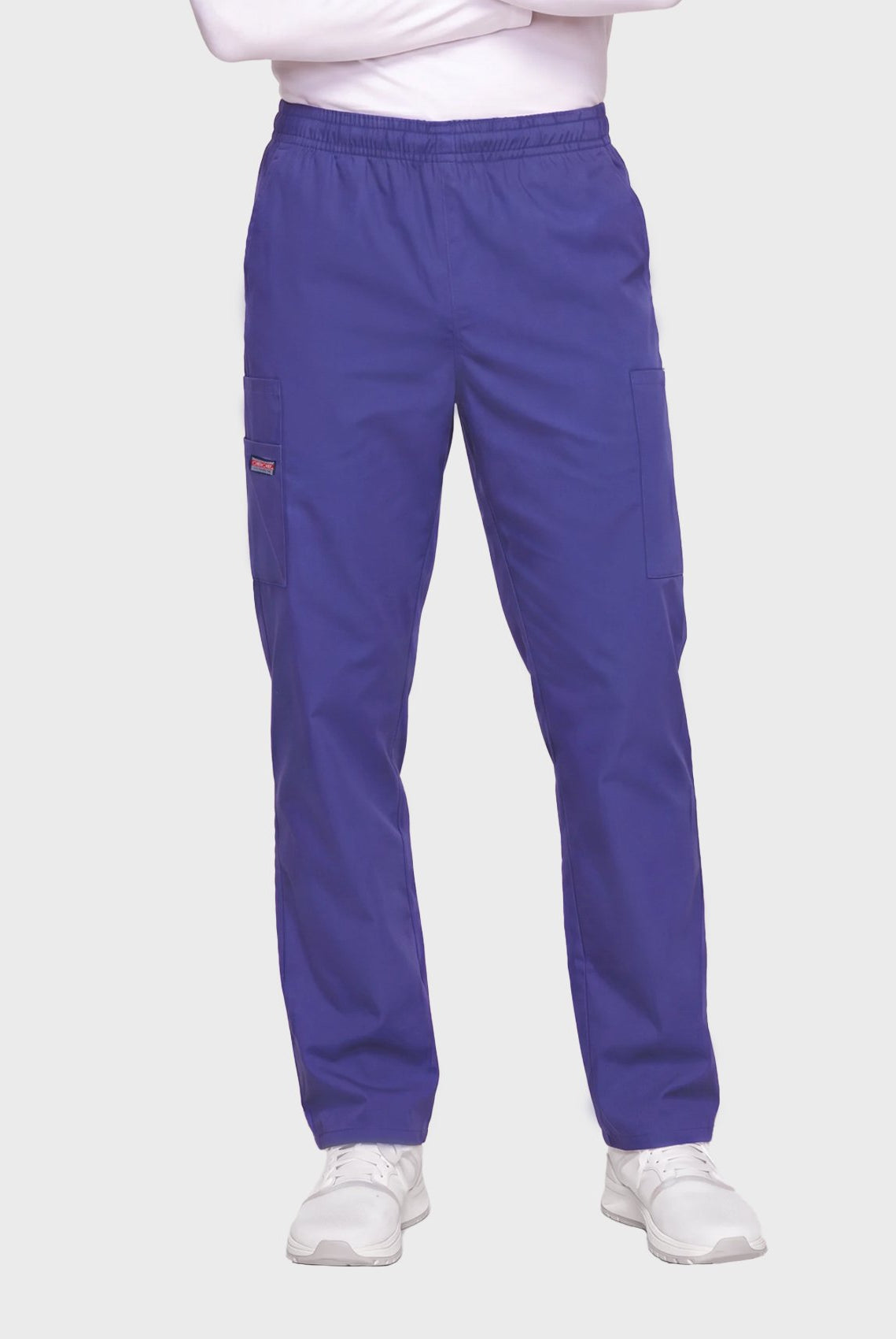 Unisex-Cherokee-Elasticated-Scrub-Trousers-front-grape2