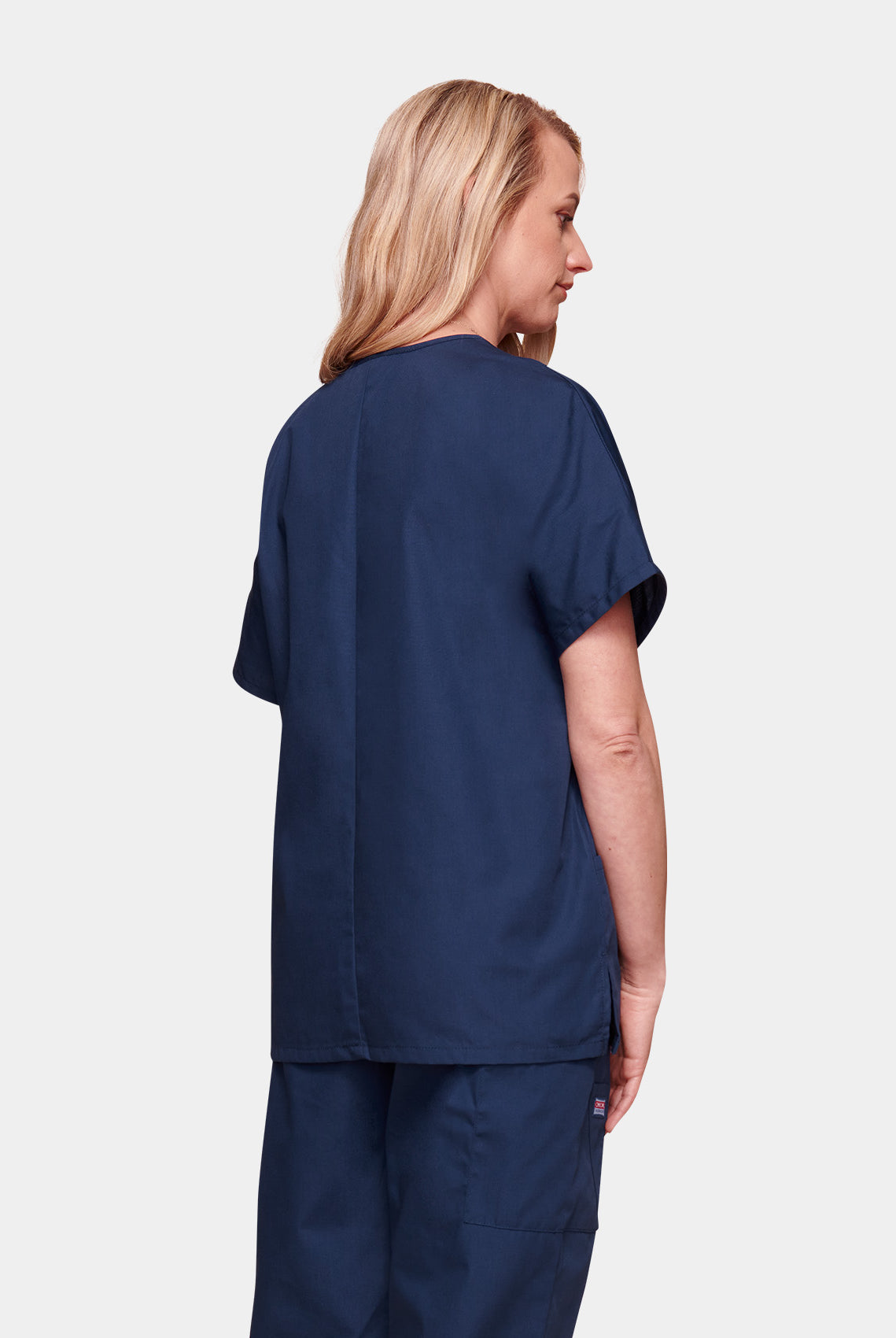 Cherokee Unisex Scrub Top - Navy - Back