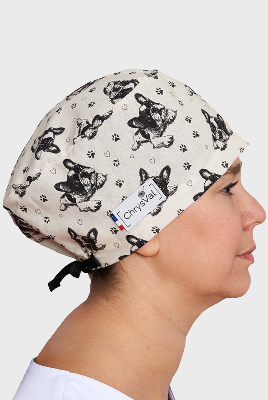 Unisex-ChrysVal-Long-Hair-Scrub-Hat-Bully-dog-1