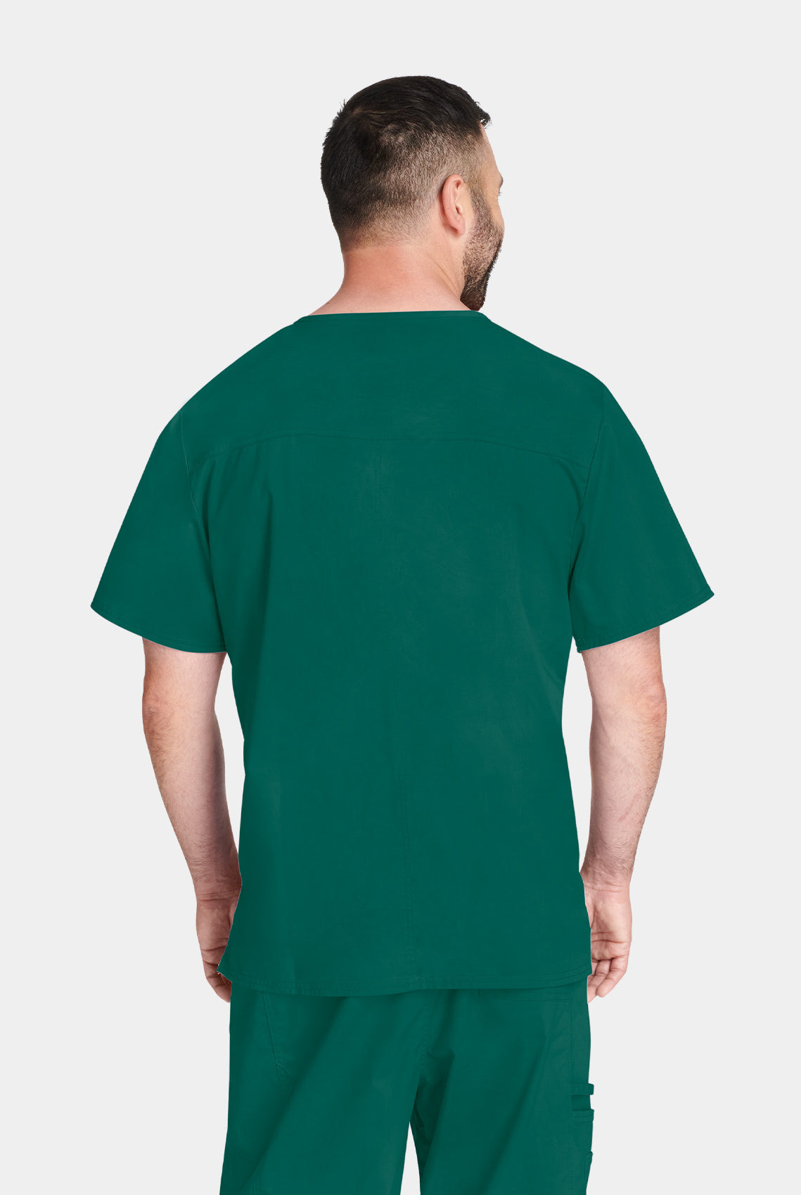 Cherokee Core Stretch Unisex V-Neck Scrub Top WWE4725-Hunter-Back