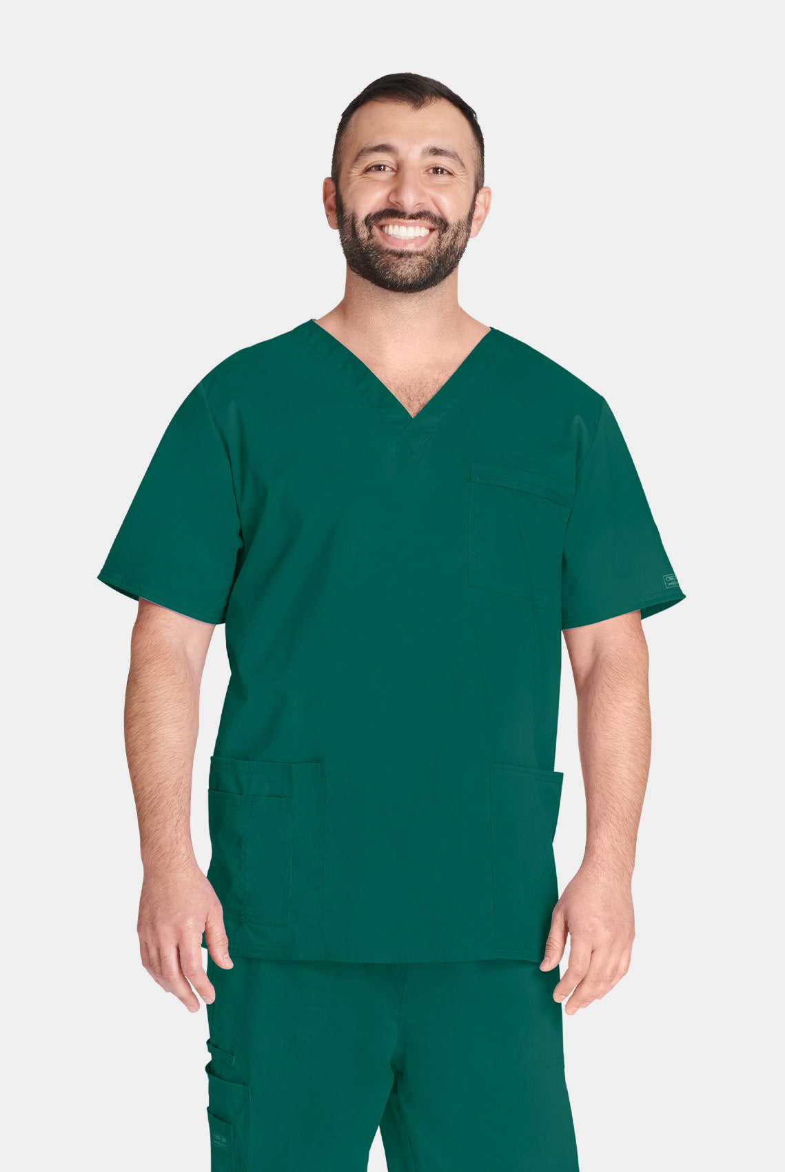 Cherokee Core Stretch Unisex V-Neck Scrub Top WWE4725-Hunter