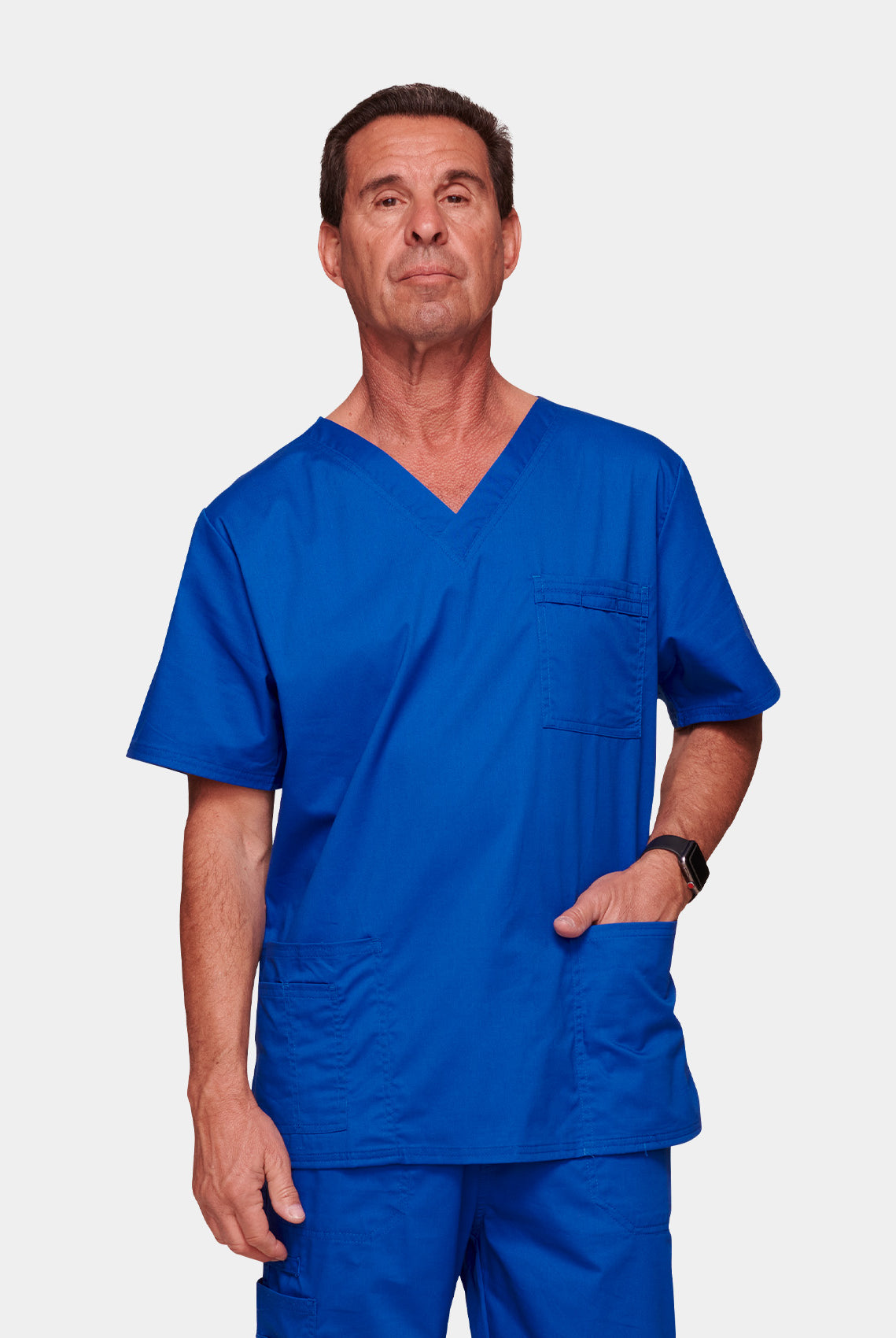 Cherokee Core Stretch Unisex V-Neck Scrub Top WWE4725-Royal