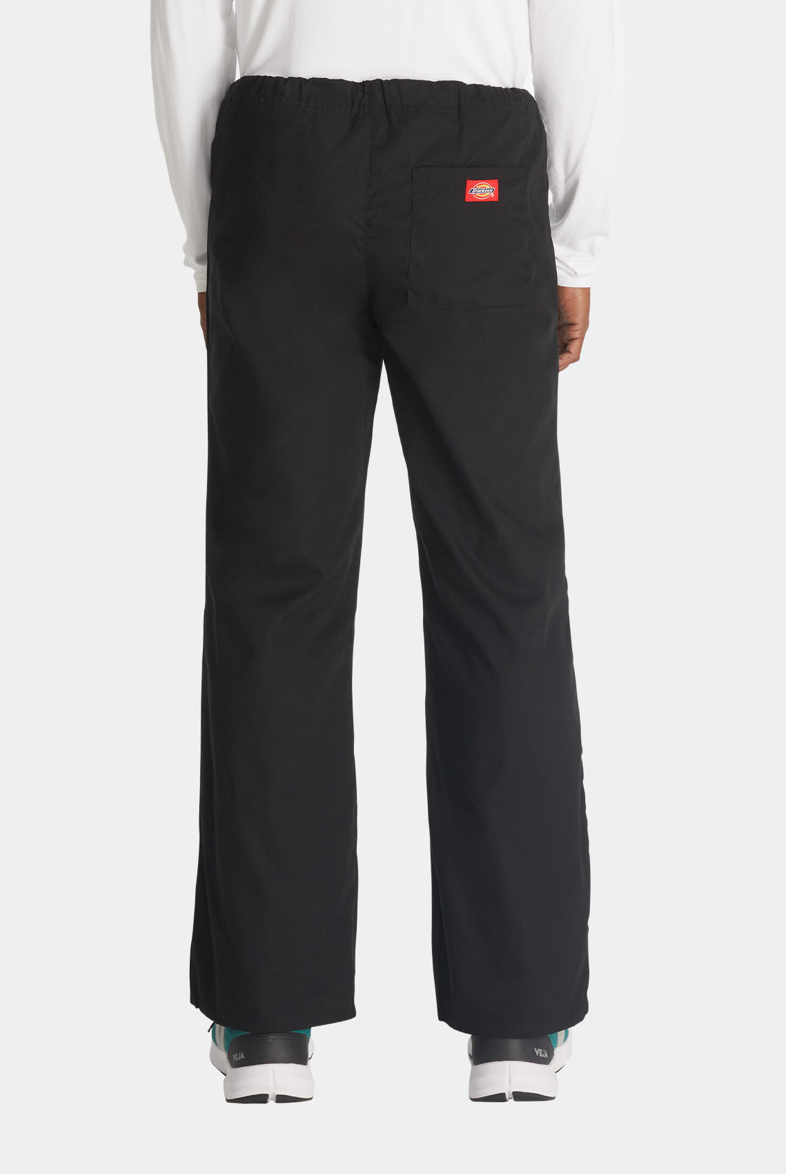 Dickies EDS Signature Unisex Drawstring Scrub Trousers 83006-Black-Back