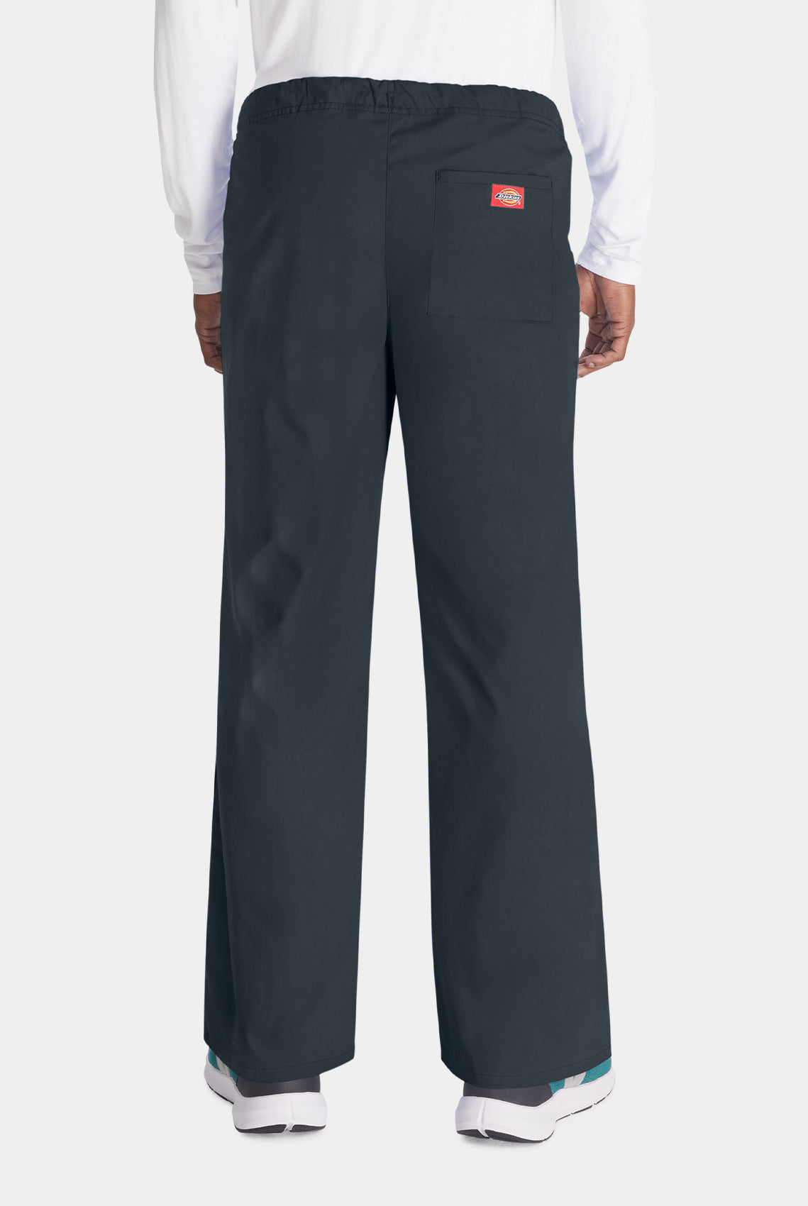 Dickies EDS Signature Unisex Drawstring Scrub Trousers 83006-Pewter-Back