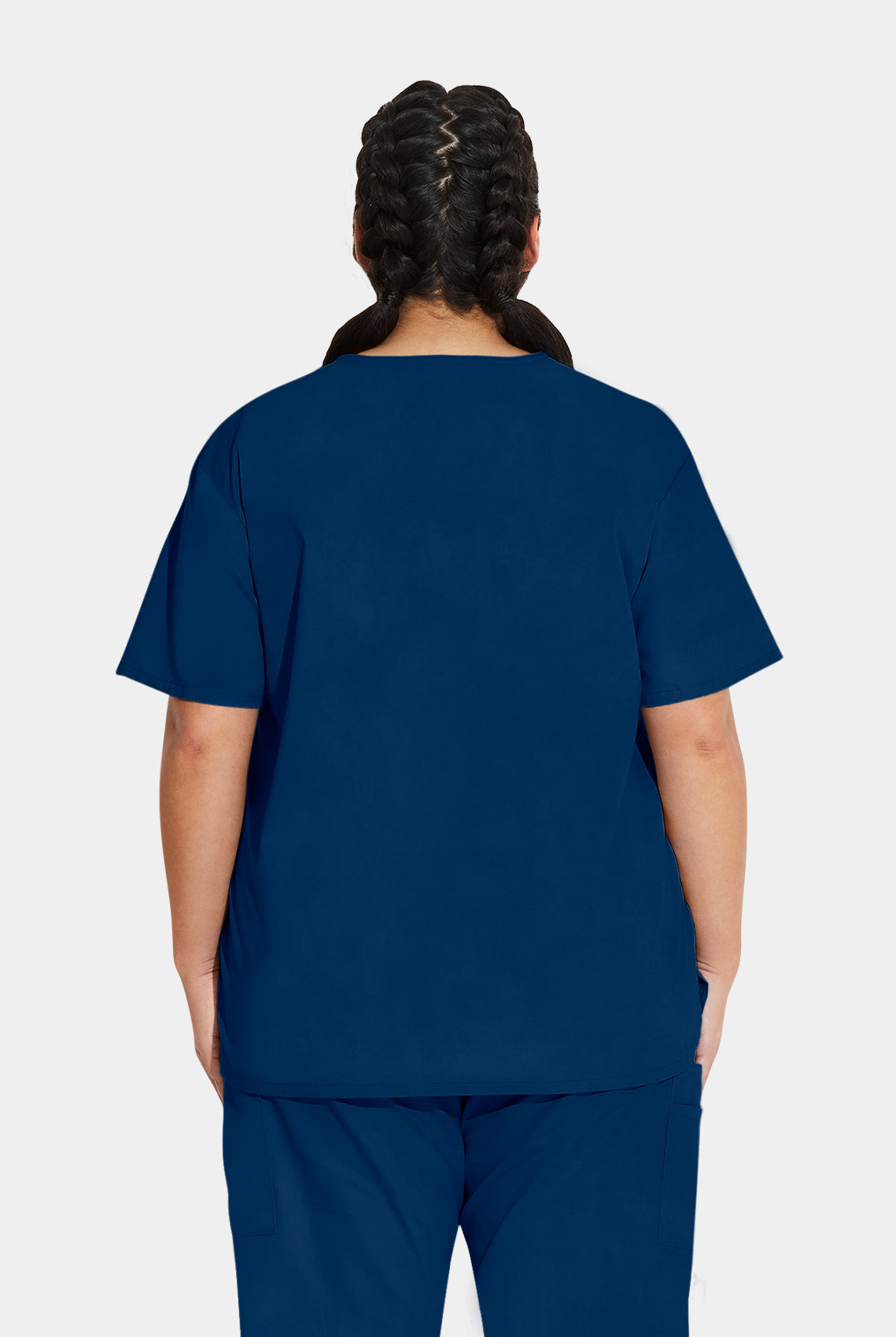 Dickies EDS Signature Unisex Tuckable V-Neck Scrub Top DKE83706-Navy-Back