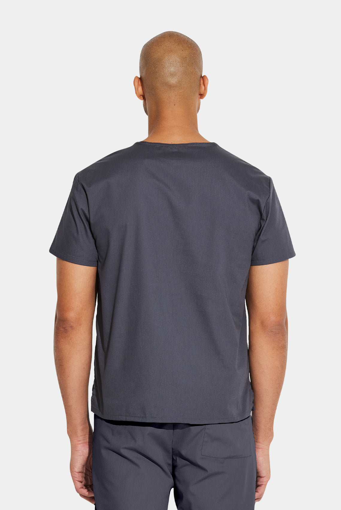 Dickies EDS Signature Unisex Tuckable V-Neck Scrub Top DKE83706-Pewter-Back