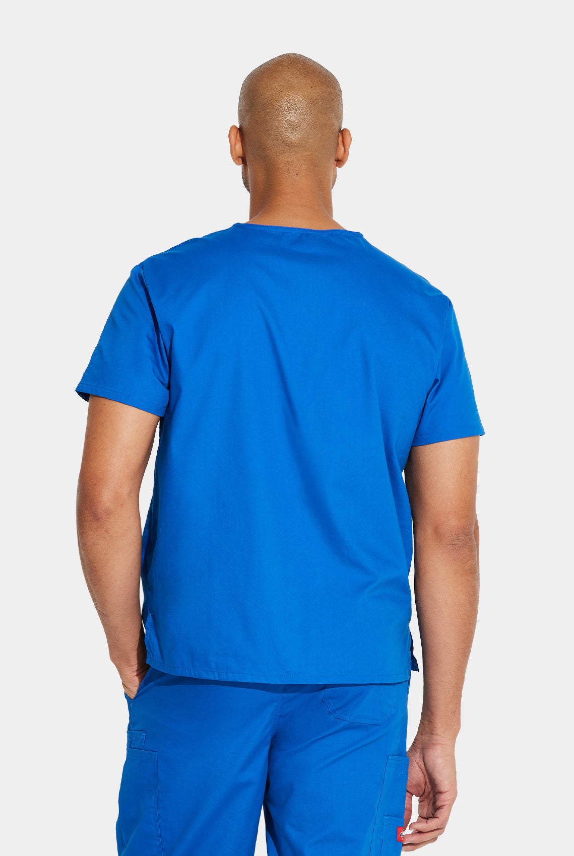 Dickies EDS Signature Unisex Tuckable V-Neck Scrub Top DKE83706-Royal-Back