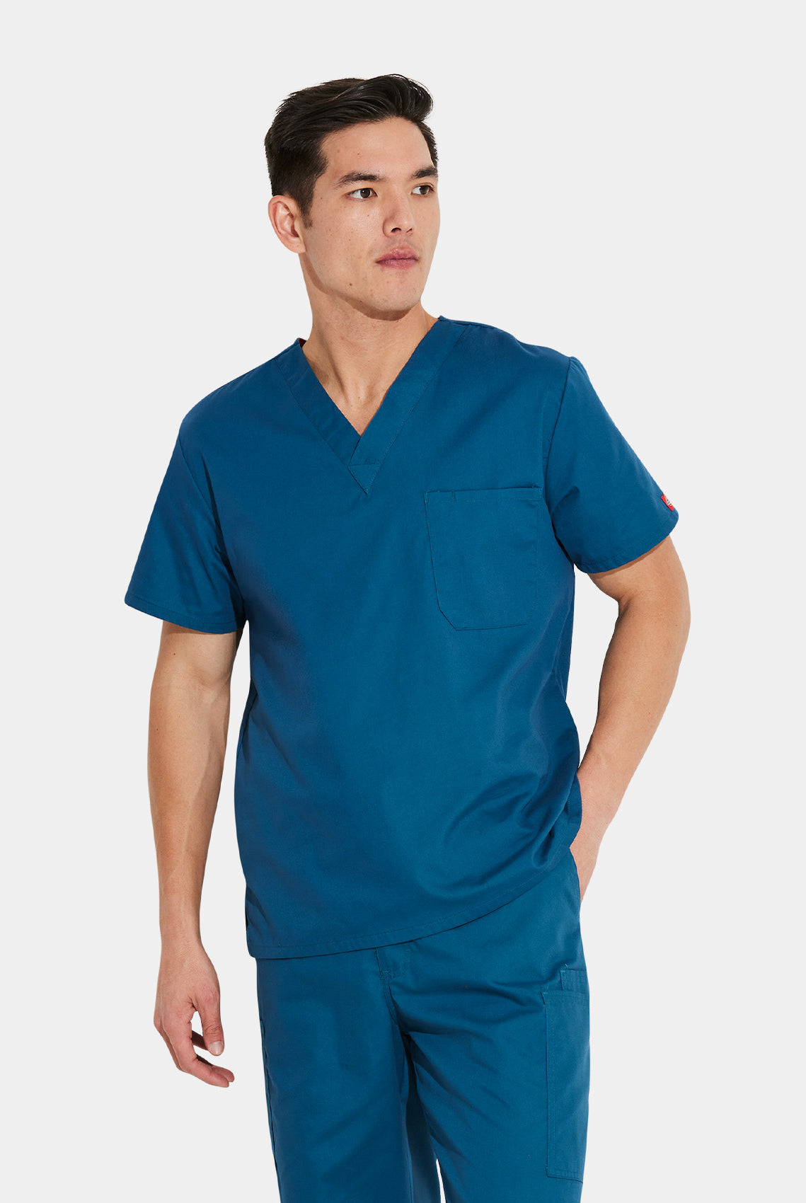 Dickies EDS Signature Unisex Tuckable V-Neck Scrub Top DKE83706-Caribbean