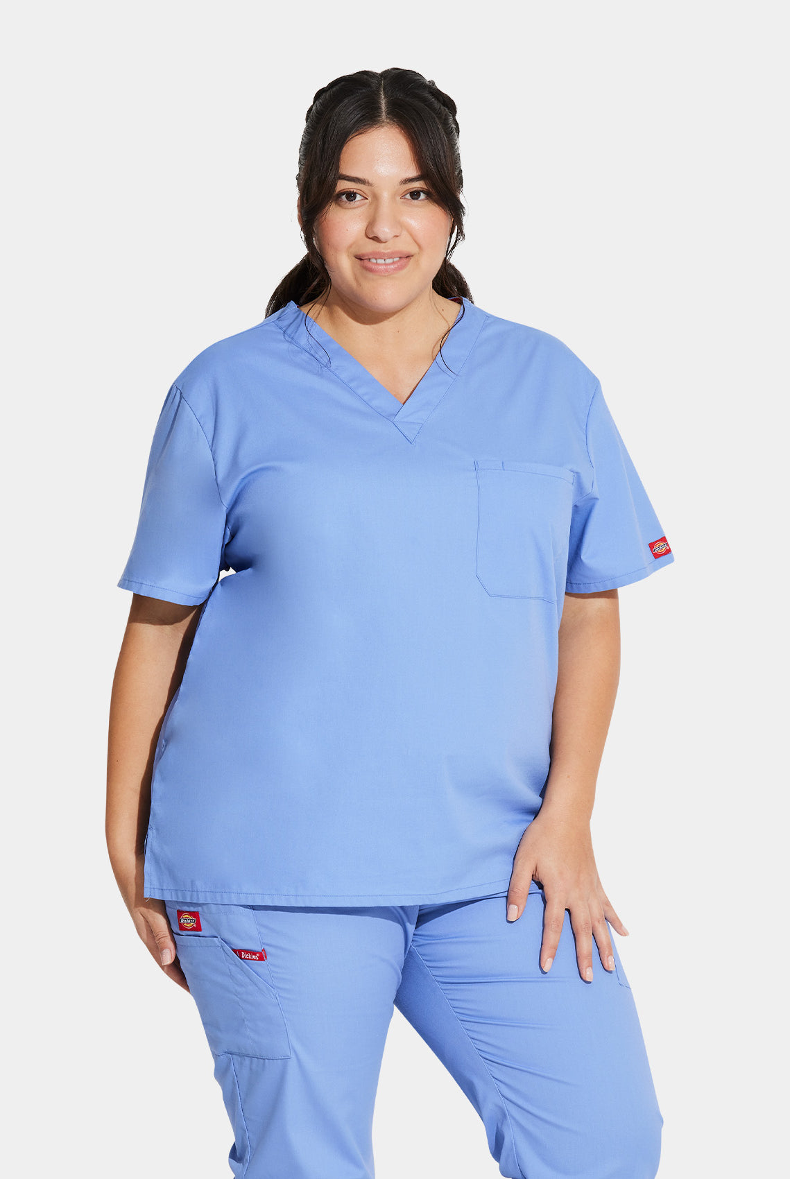 Dickies EDS Signature Unisex Tuckable V-Neck Scrub Top DKE83706-Ceil