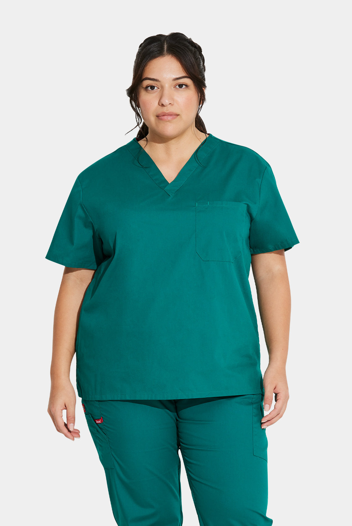 Dickies EDS Signature Unisex Tuckable V-Neck Scrub Top DKE83706-Hunter