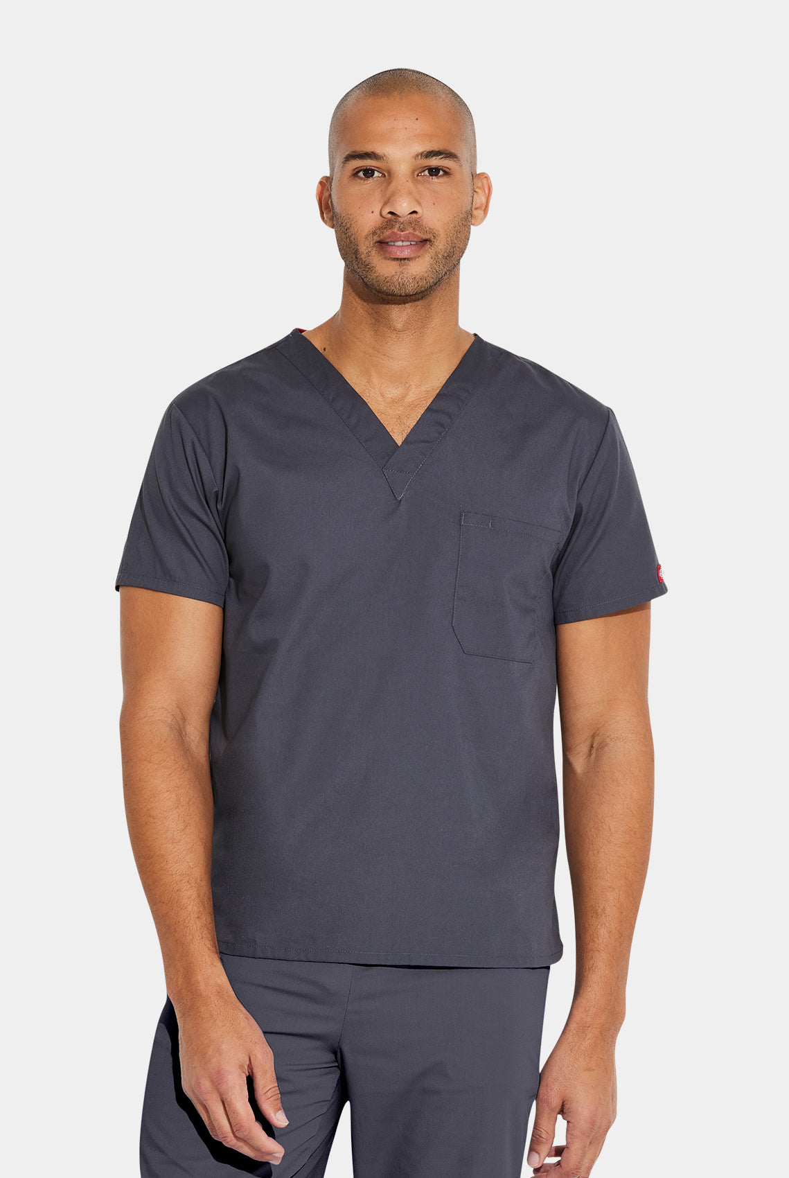 Dickies EDS Signature Unisex Tuckable V-Neck Scrub Top DKE83706-Pewter