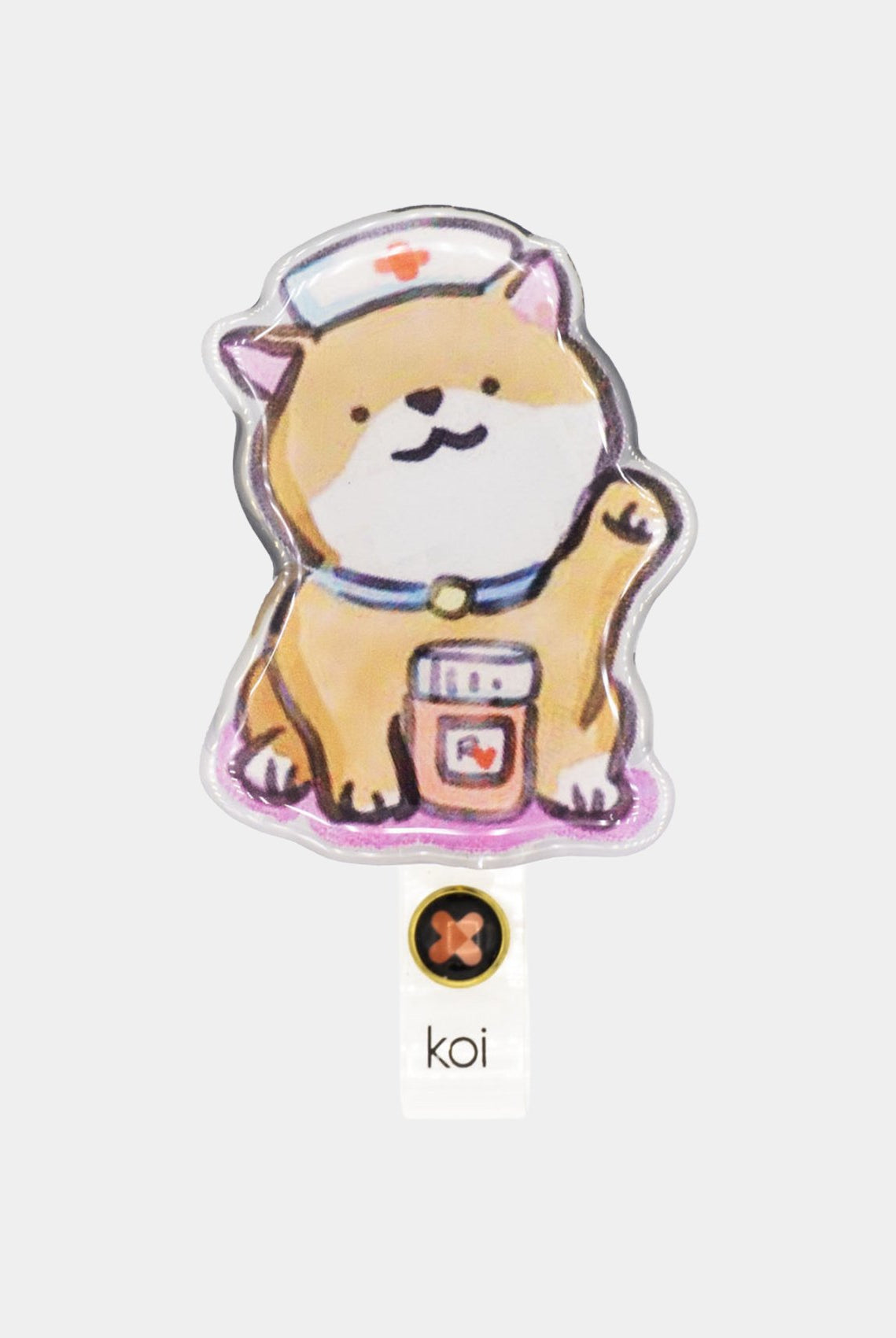 koi-badge-reel-nurse-shiba
