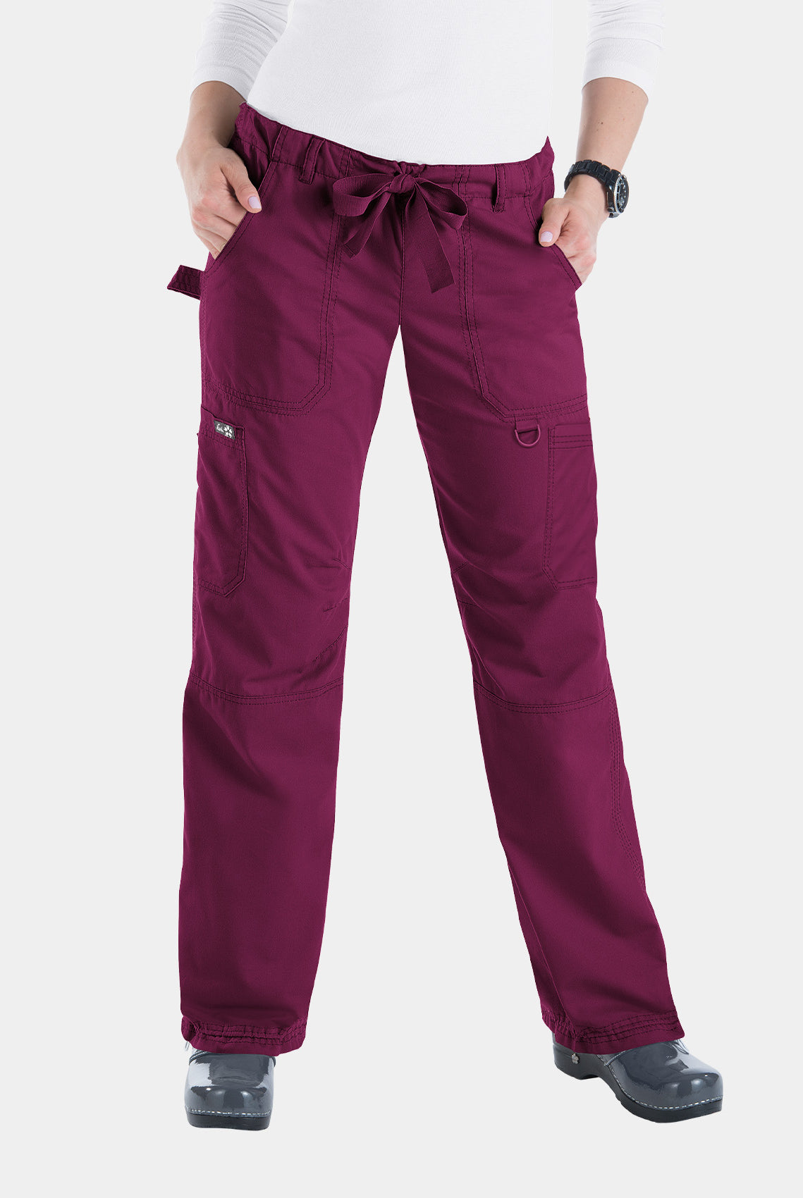 Koi Classics Lindsey Scrub Trousers - Wine