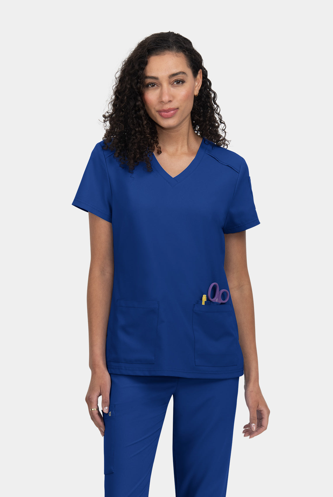 Koi Cureology Cardi Scrub Top - Galaxy