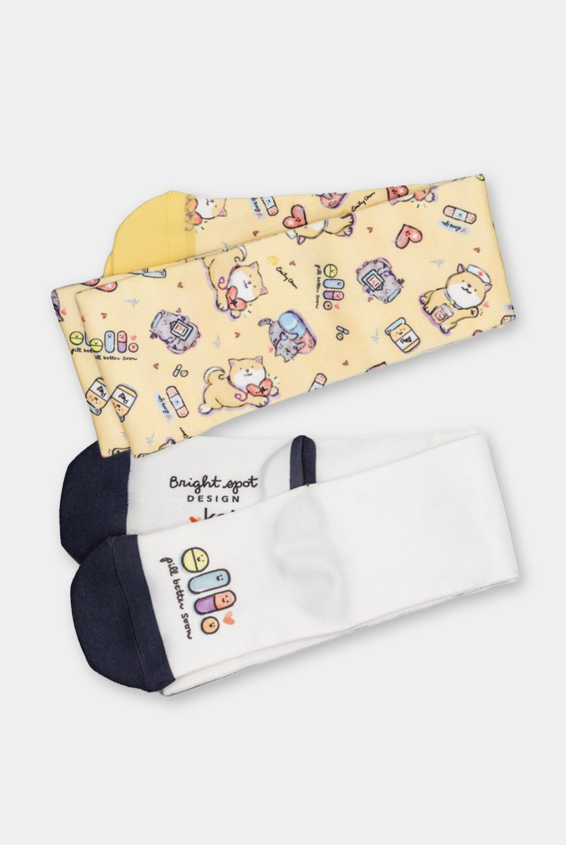 koi essentials sublimation socks - medical cuties