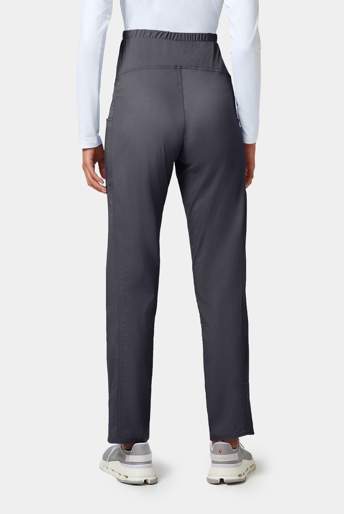 Cherokee Maternity Scrub Trousers WWE155 - Pewter - Back