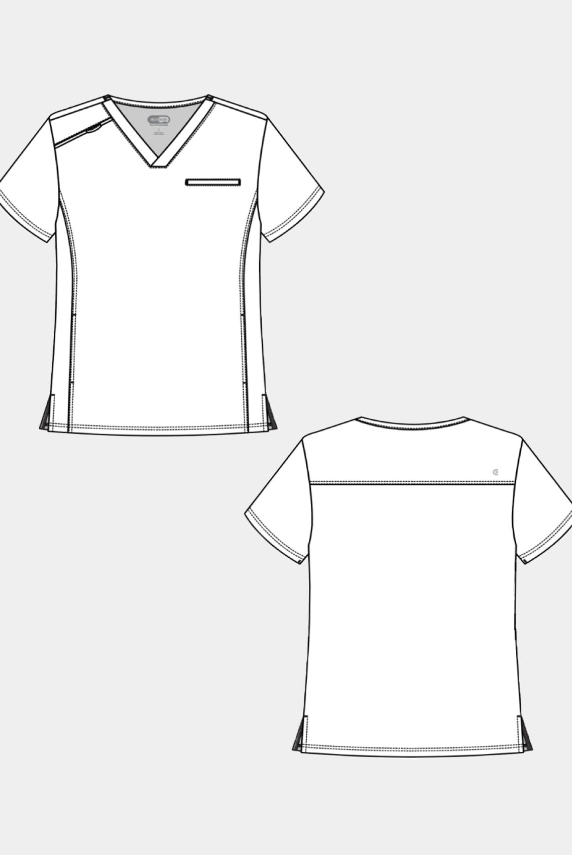 men scrub top koi cureology stasis sketch